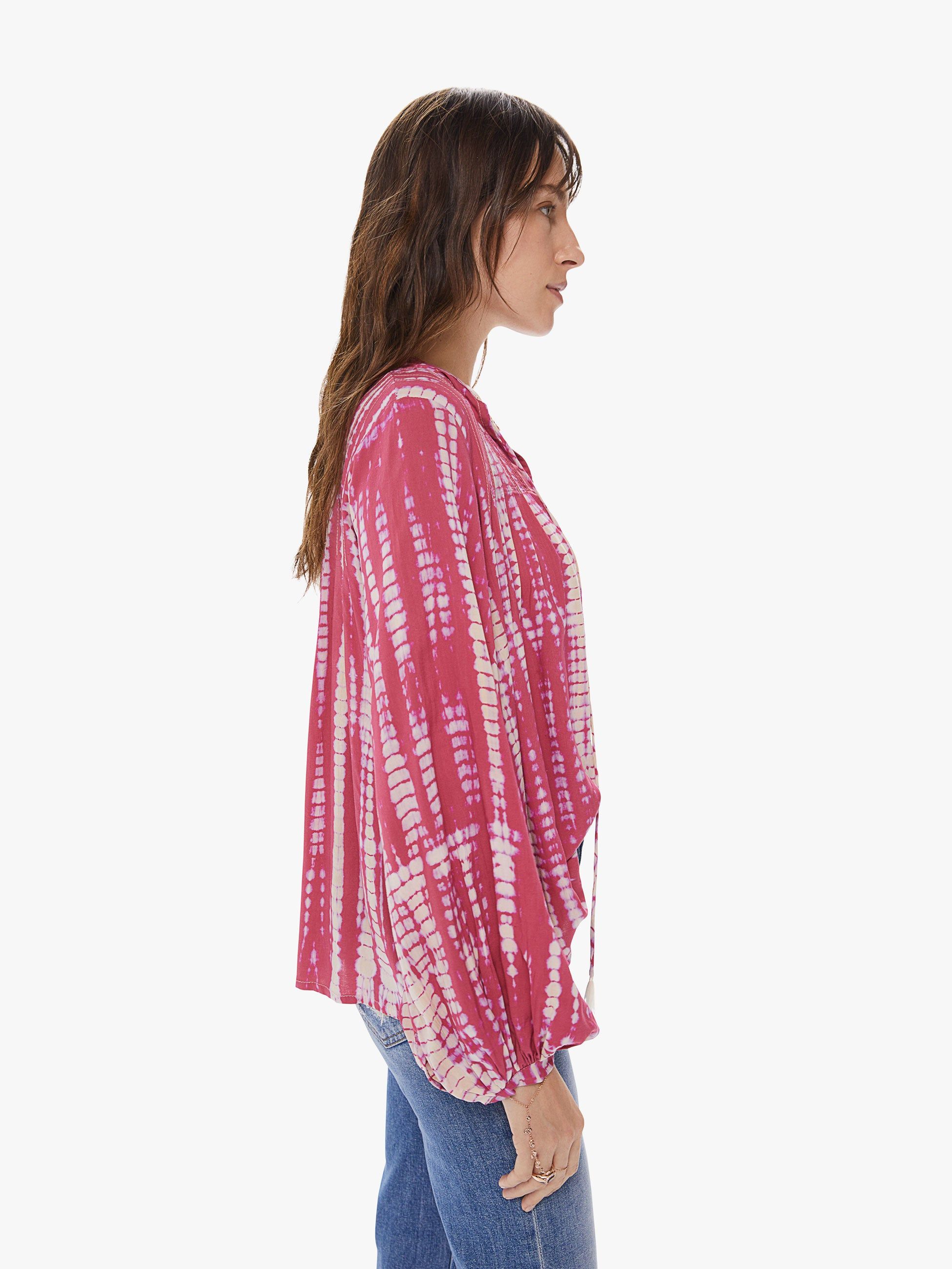 Natalie Martin Lizzy Shirt - Tie Dye Pink sold by MOTHER product image thumbnail 3