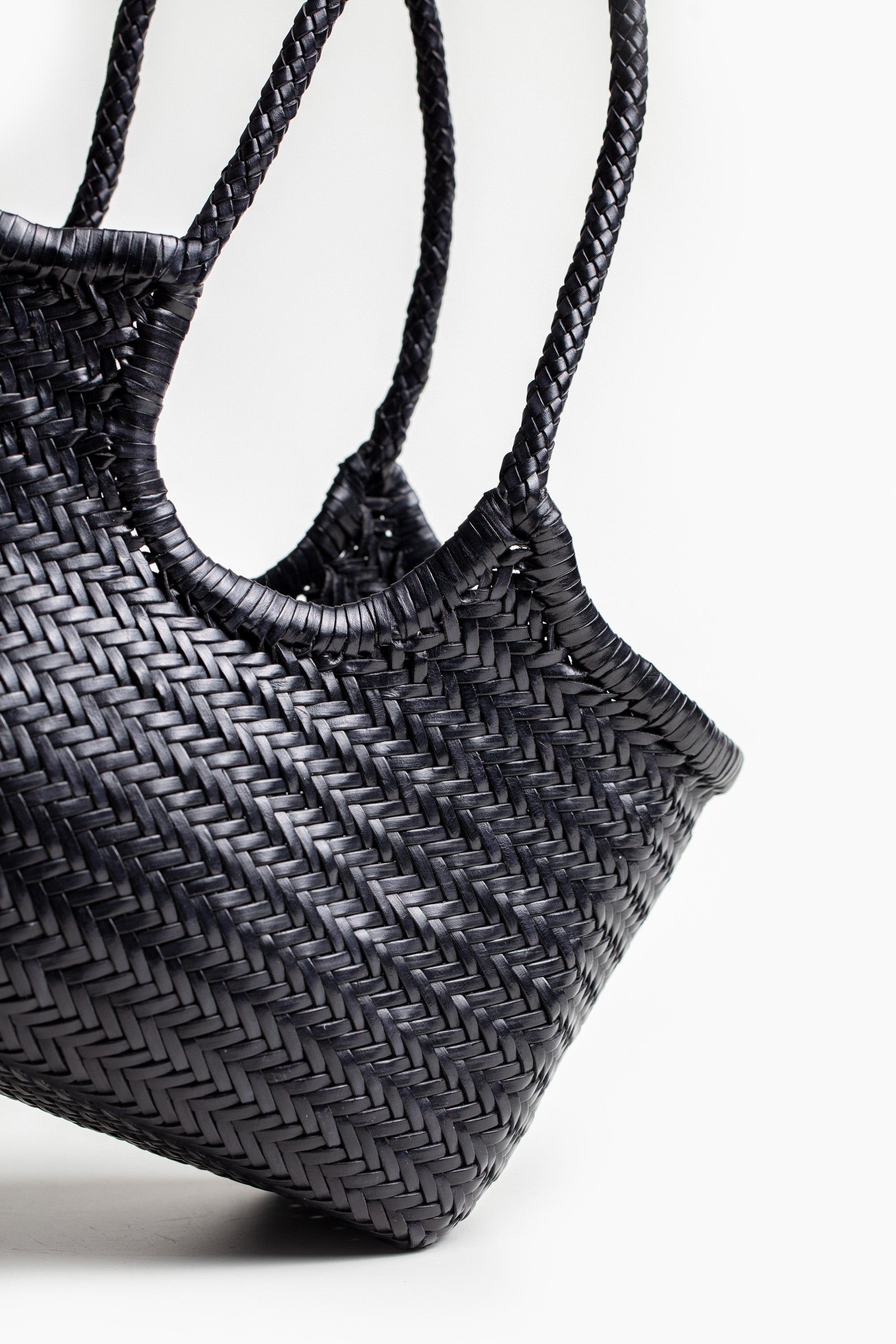 Basket Case Kerala Leather Carryall - Black sold by MOTHER product image thumbnail 5