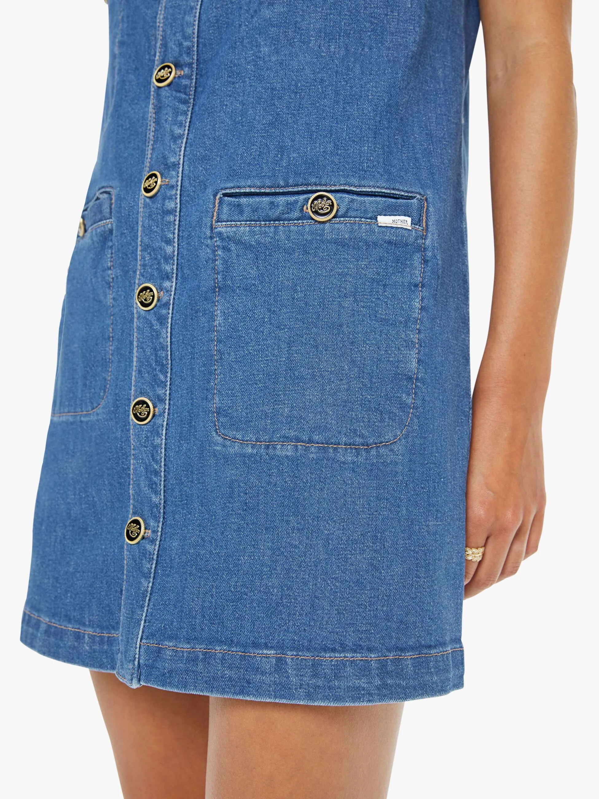 The Stashed Picky Mini Dress - Whisk Me Away sold by MOTHER product image thumbnail 4