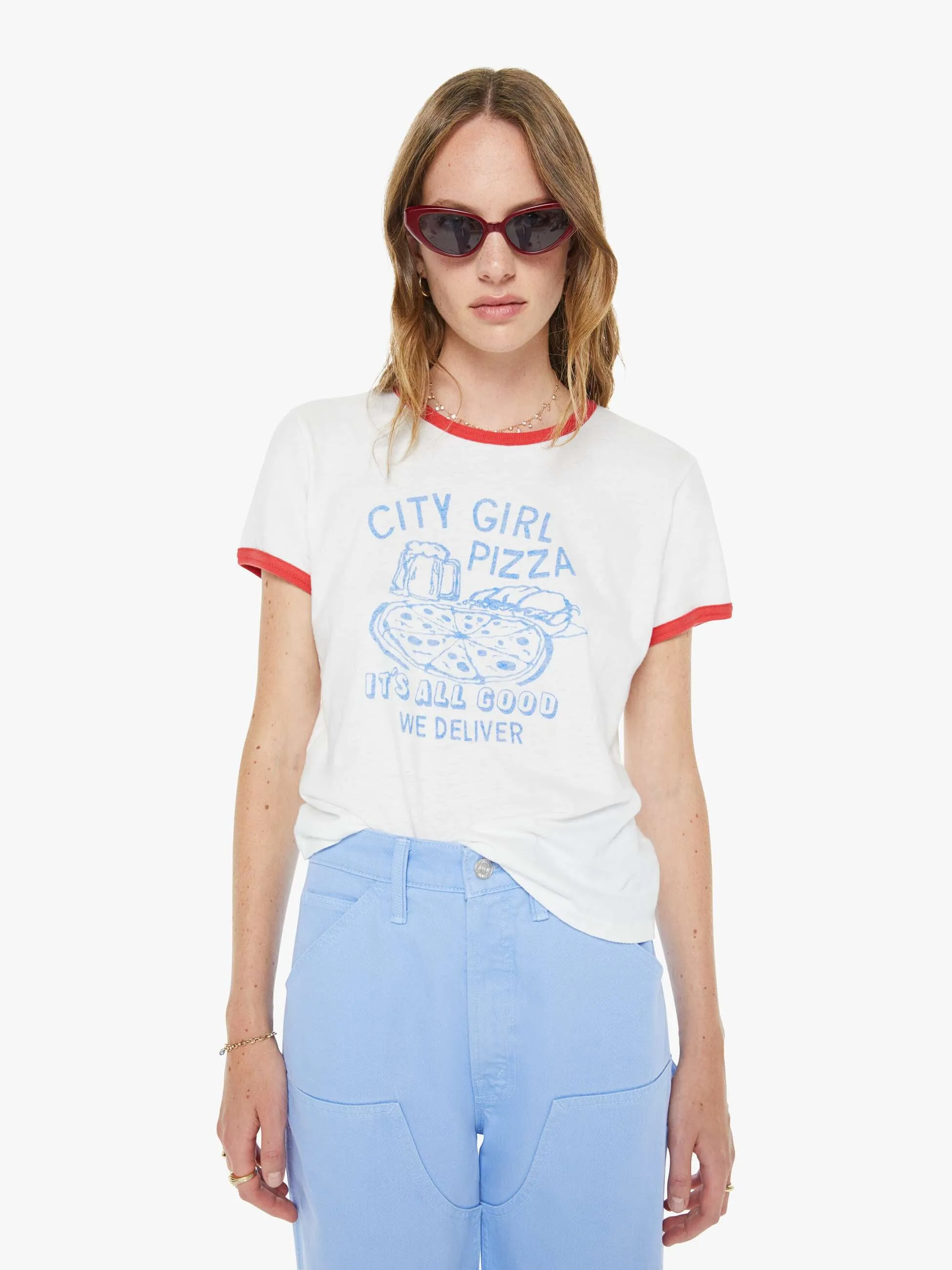 The Lil Goodie Ringer - City Girl Pizza sold by MOTHER product image thumbnail 2