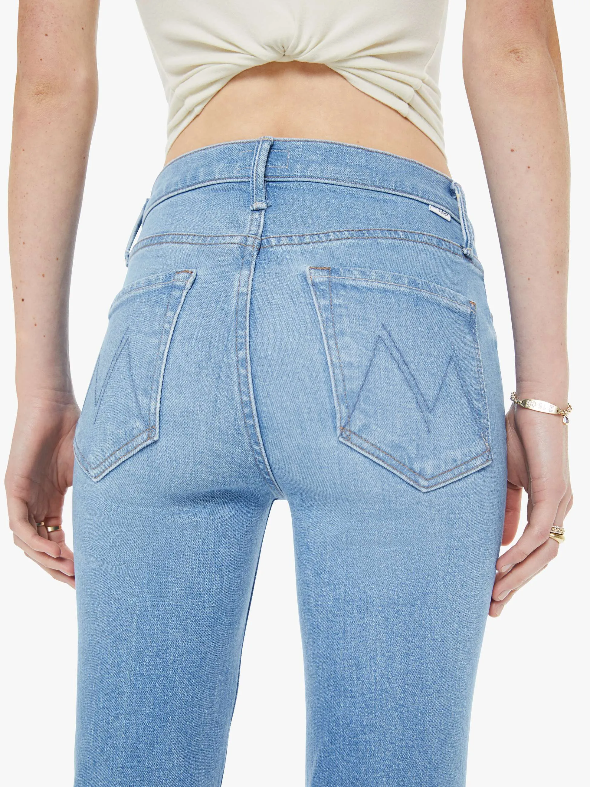 The Mid Rise Dazzler Crop Fray - Satisfy Your Cravings sold by MOTHER product image thumbnail 5