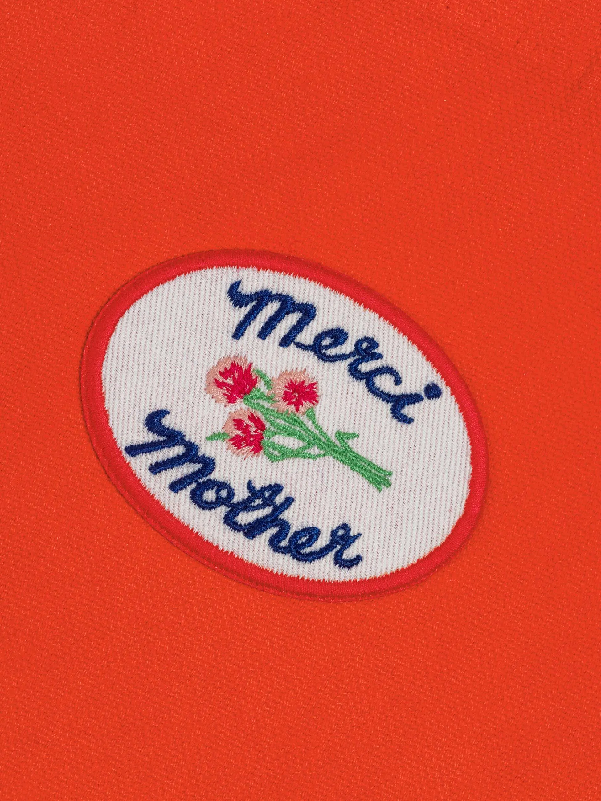 Merci x MOTHER Merci Tote - Red And Ecru sold by MOTHER product image thumbnail 4