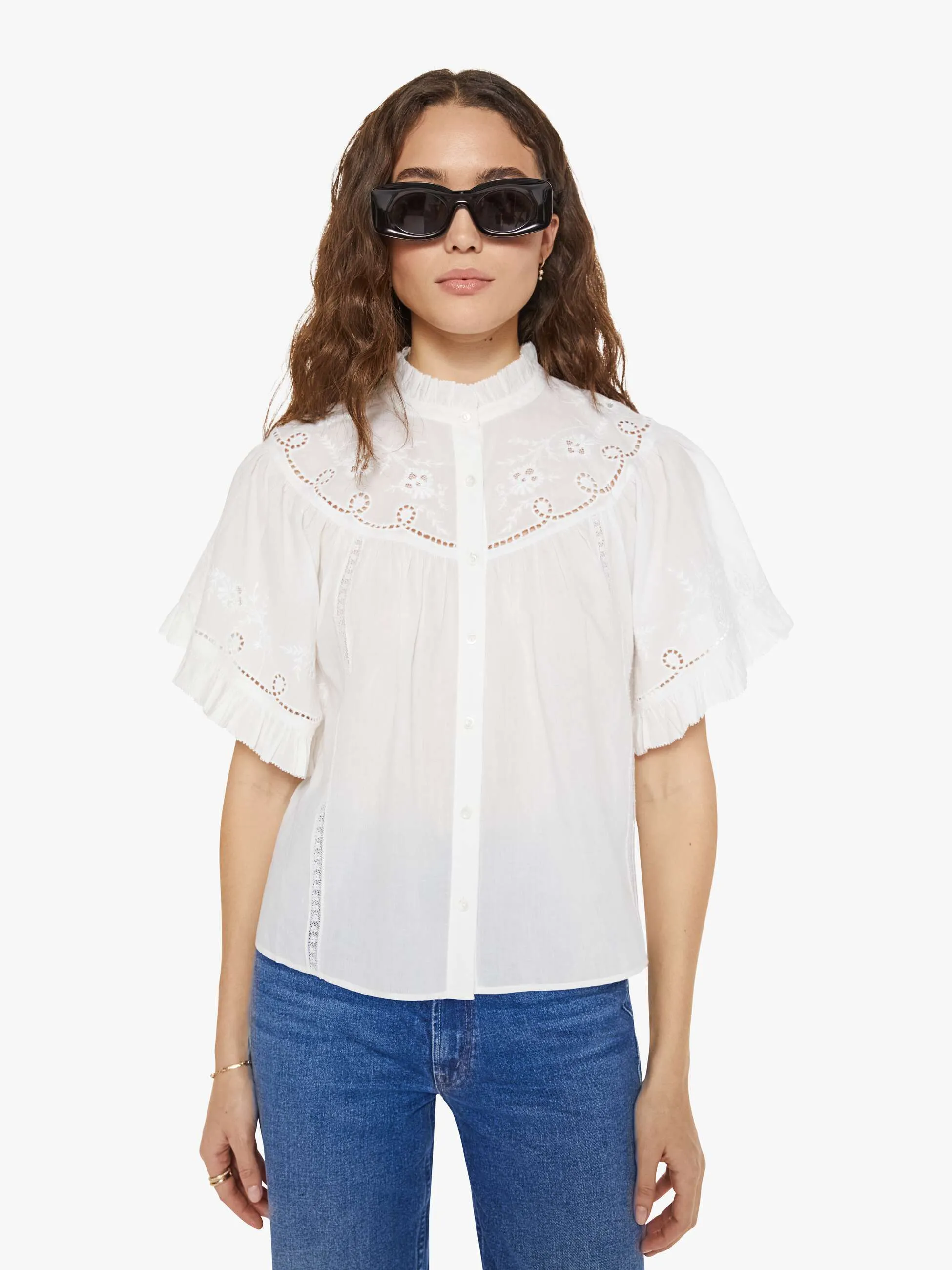 XiRENA Mae Shirt - White sold by MOTHER product image thumbnail 2