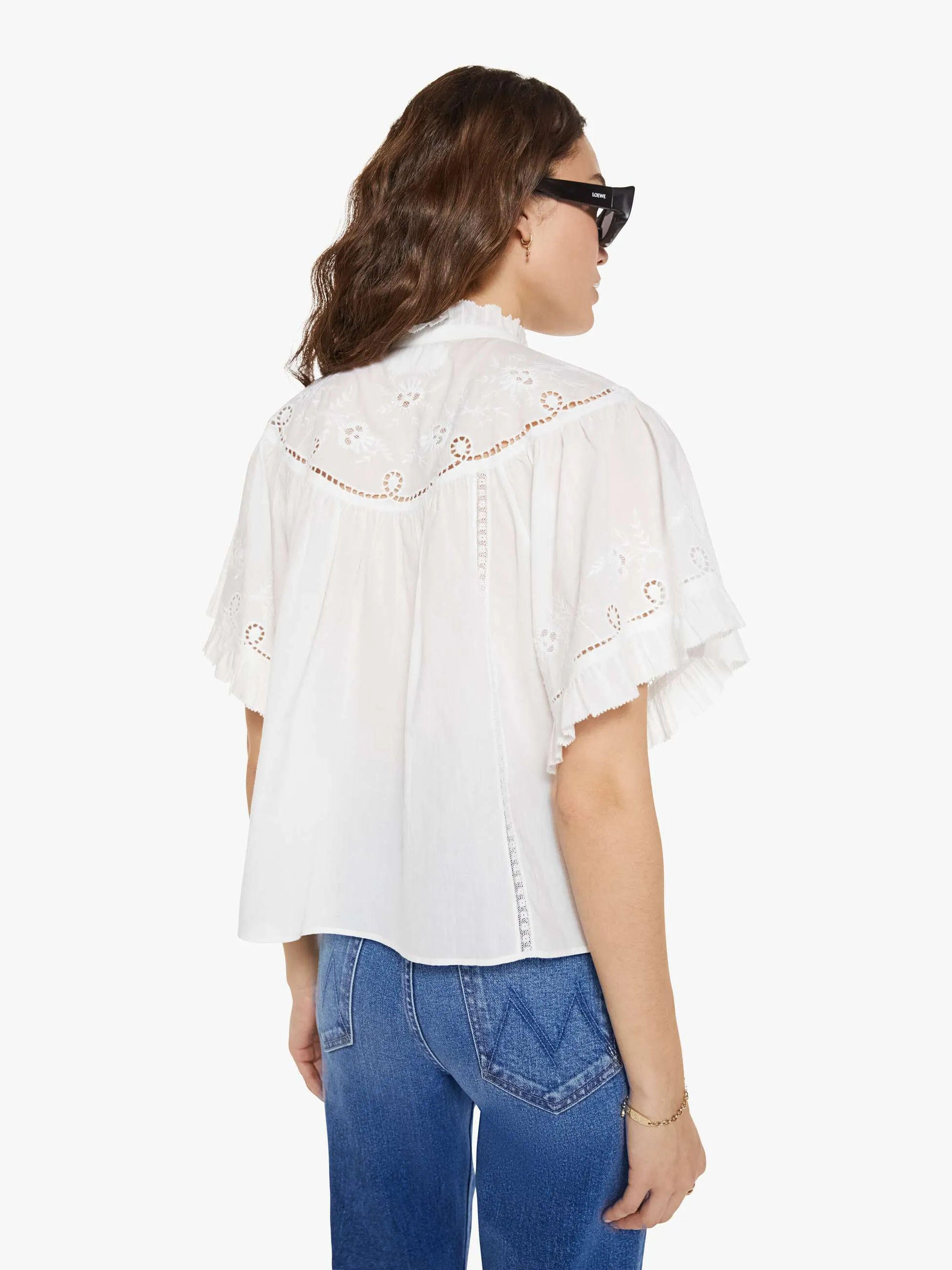 XiRENA Mae Shirt - White sold by MOTHER product image thumbnail 4