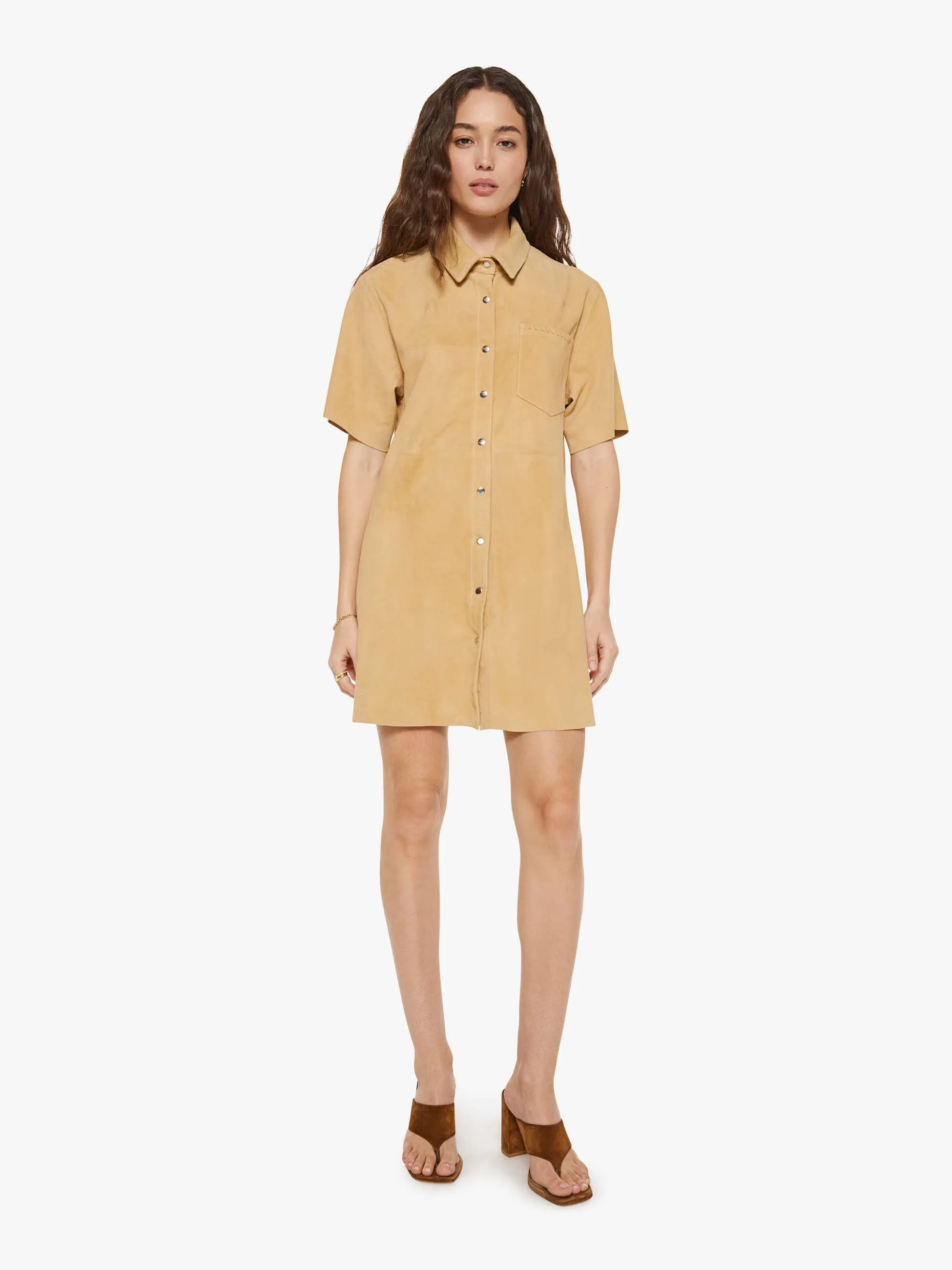 XiRENA Chloe Dress - Fawn sold by MOTHER