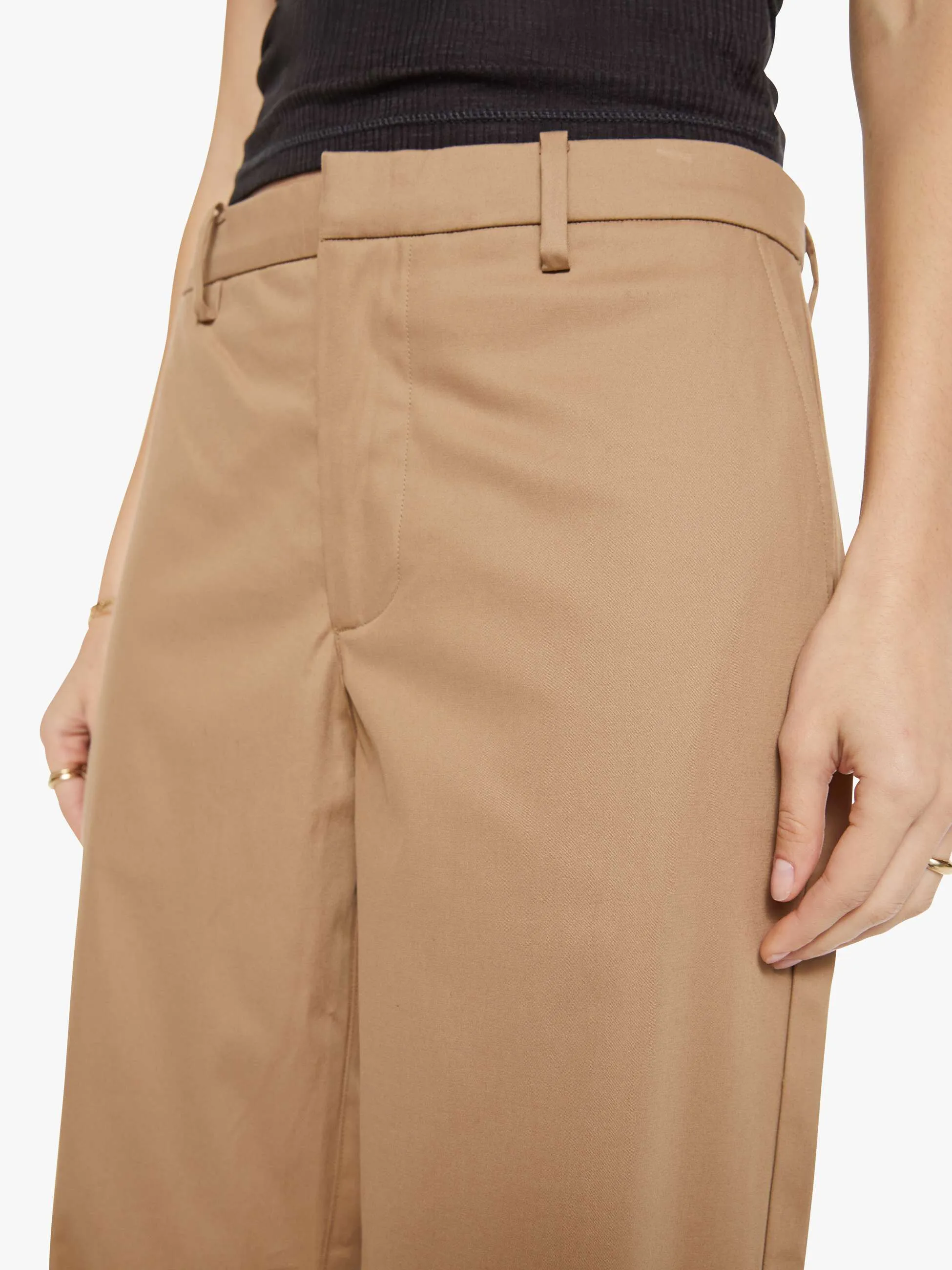 SPRWMN Straight Leg Trousers - Khaki sold by MOTHER product image thumbnail 5
