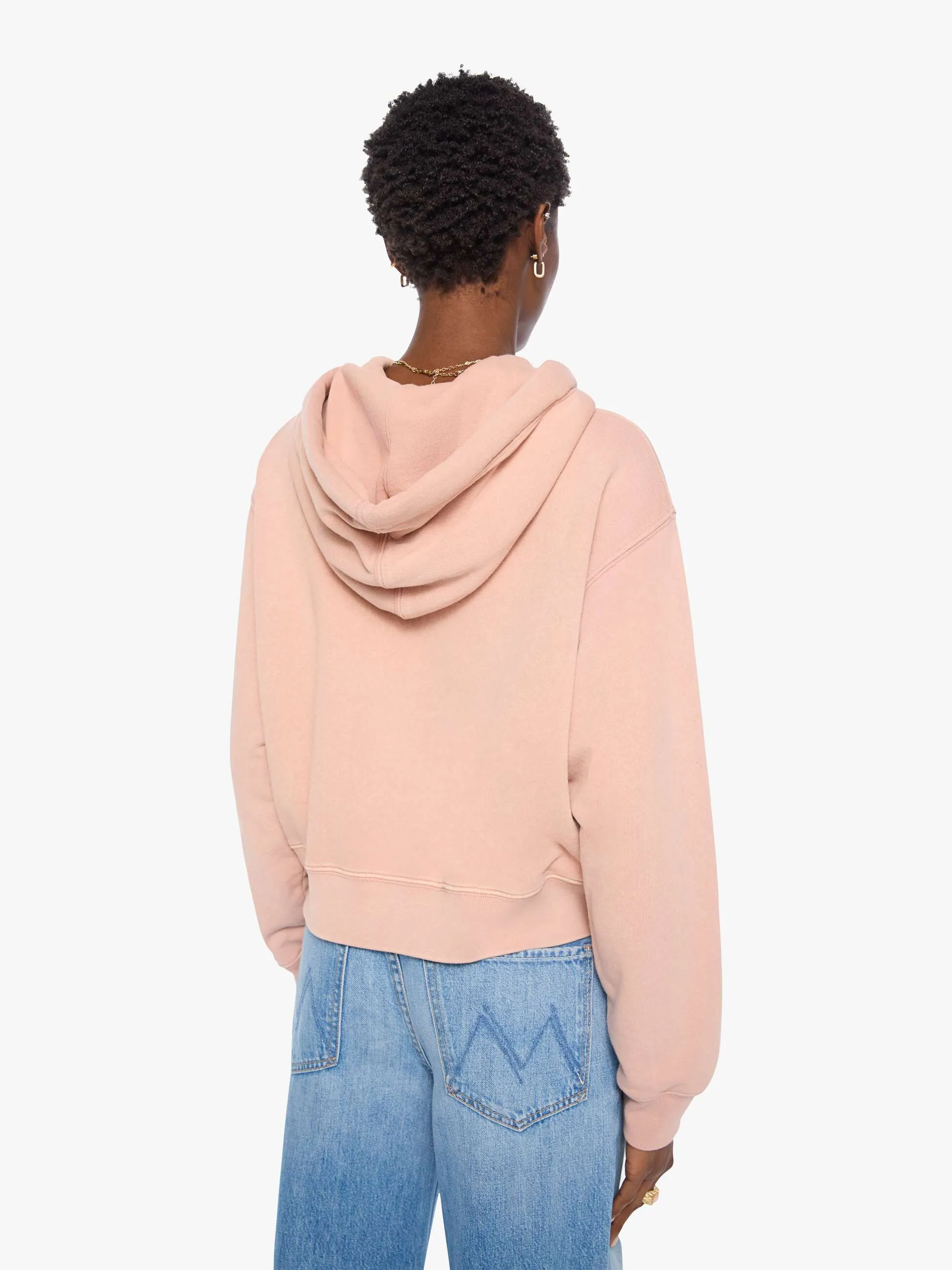 The Shrunken Boxy Cravat Hoodie - Mahogany Rose sold by MOTHER product image thumbnail 4