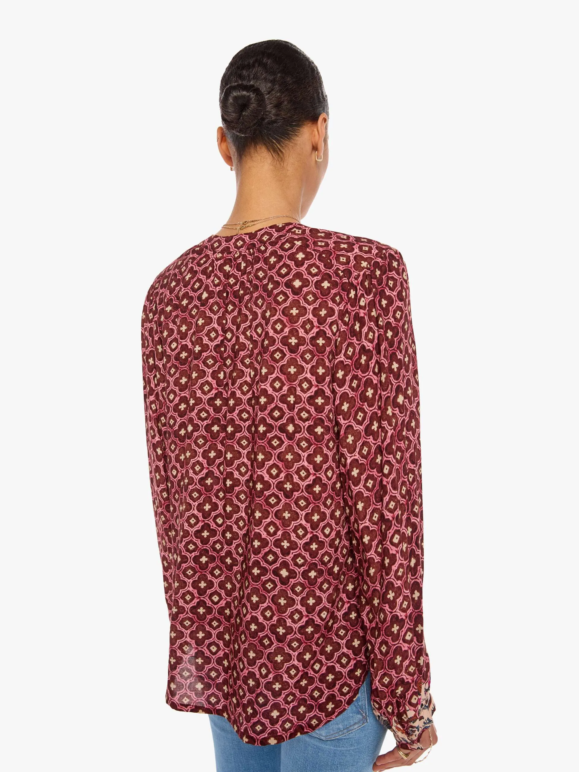 Natalie Martin Tolan Shirt - Mosaic Spice sold by MOTHER product image thumbnail 4