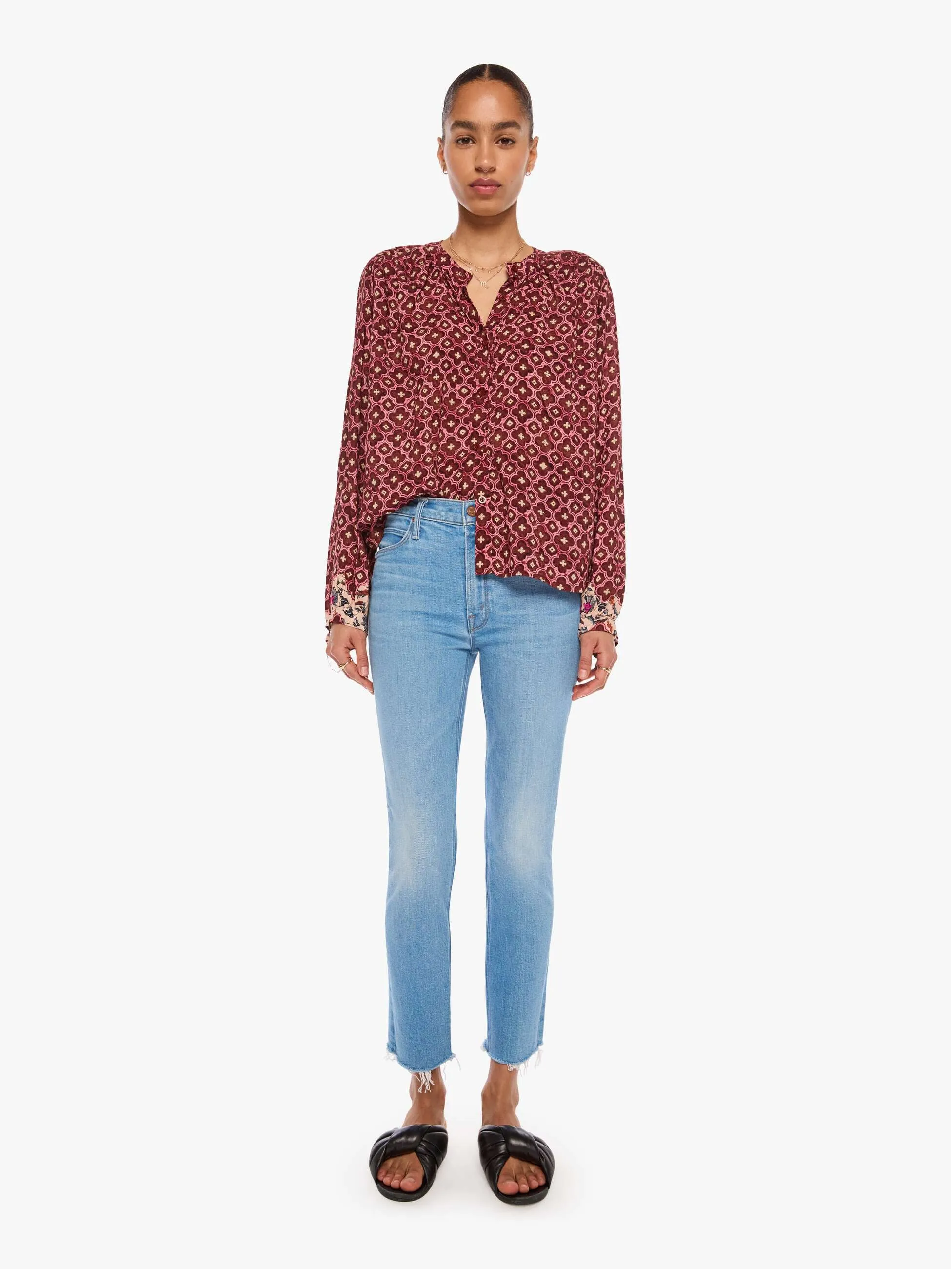 Natalie Martin Tolan Shirt - Mosaic Spice sold by MOTHER product image thumbnail 5