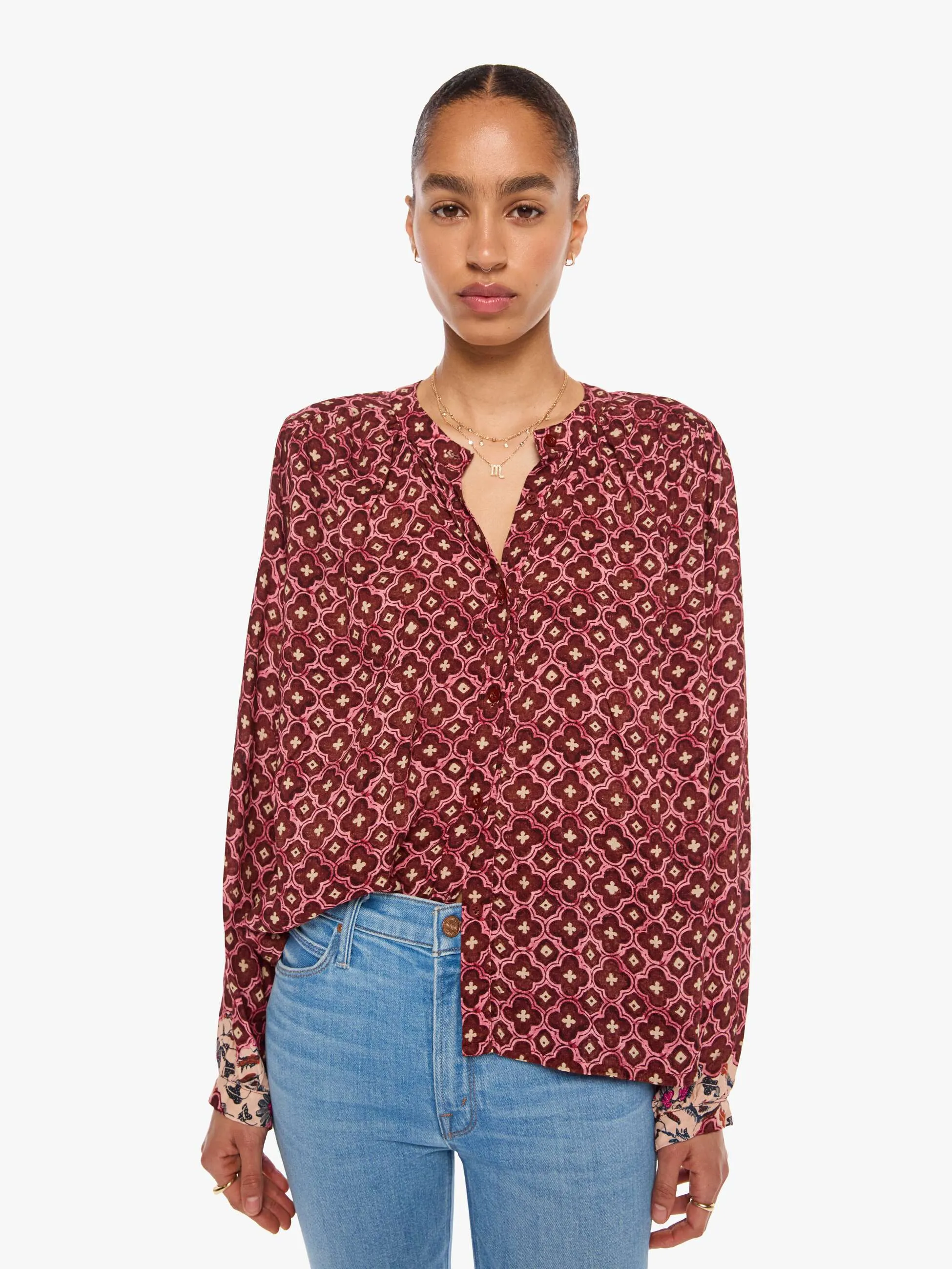 Natalie Martin Tolan Shirt - Mosaic Spice sold by MOTHER