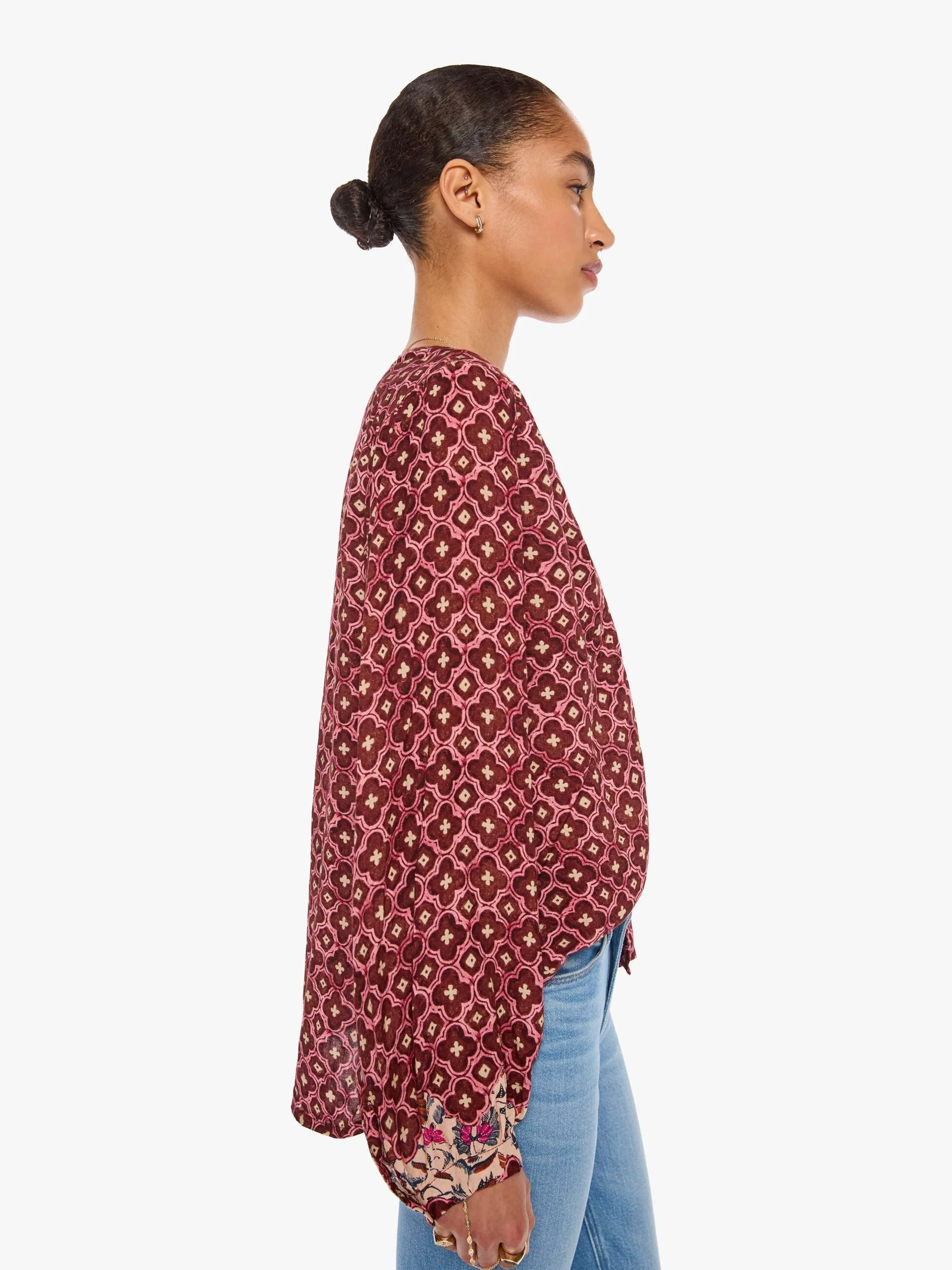 Natalie Martin Tolan Shirt - Mosaic Spice sold by MOTHER product image thumbnail 3