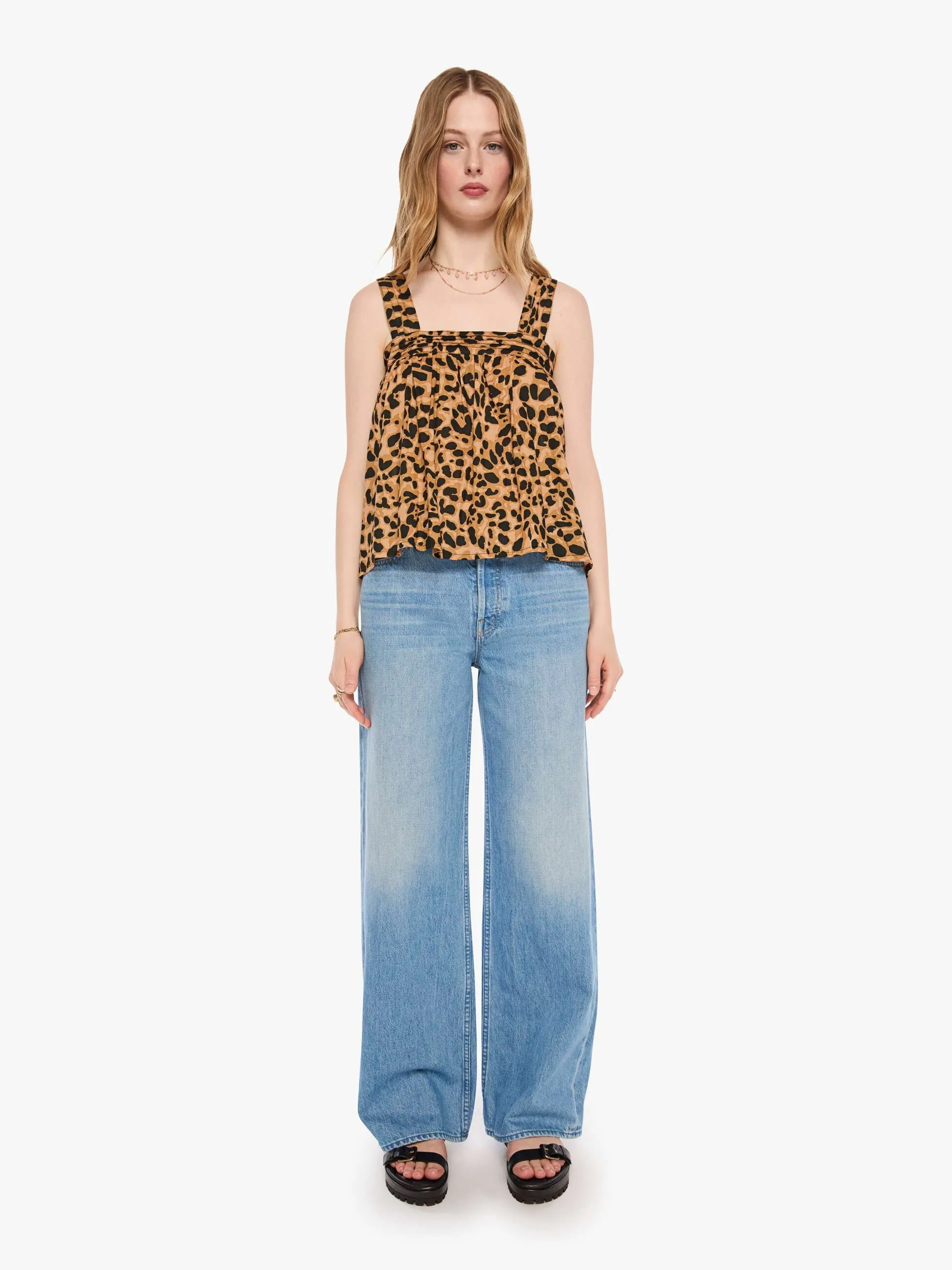 Natalie Martin Jasmine Top - Leopard sold by MOTHER product image thumbnail 5