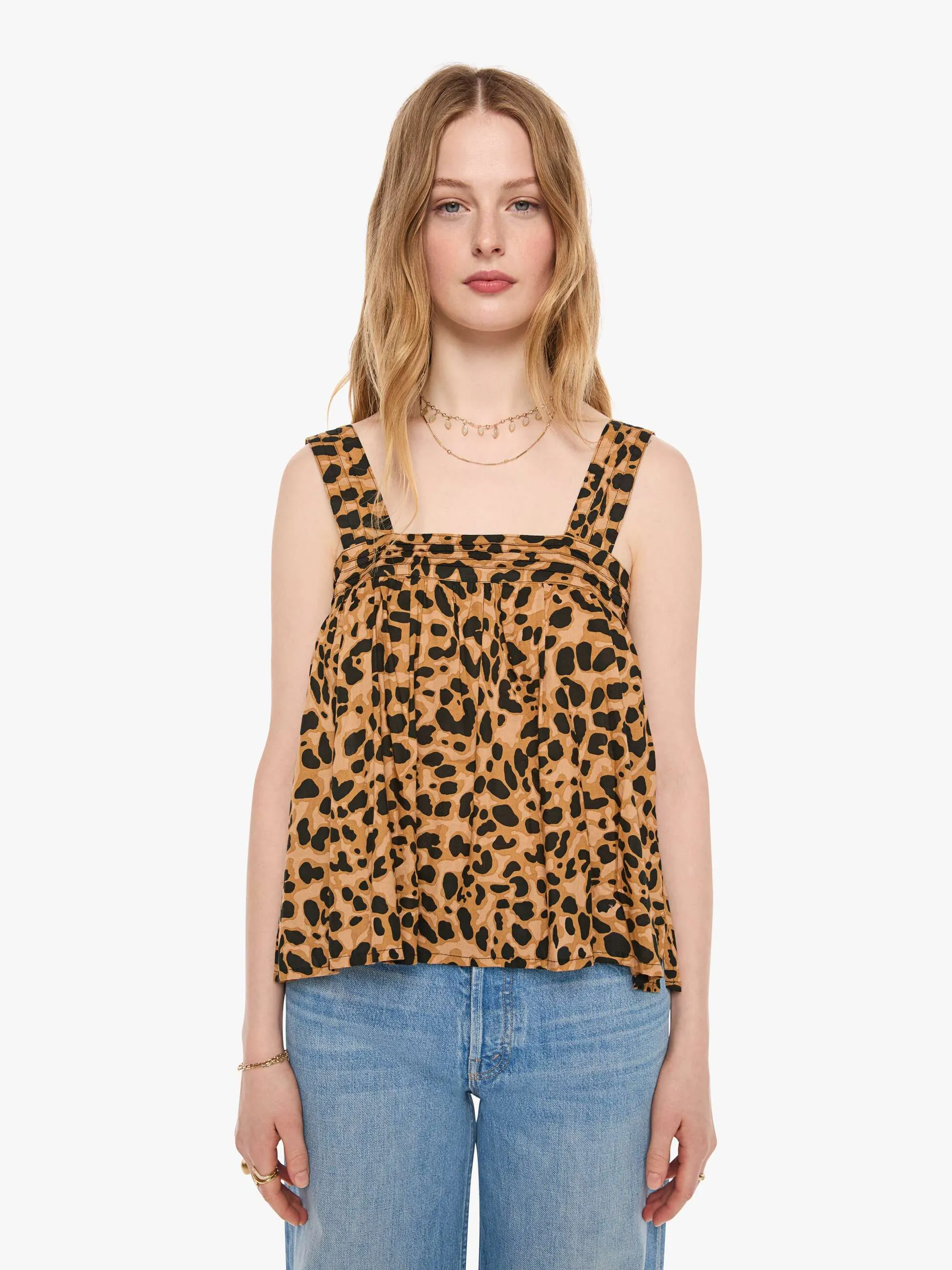Natalie Martin Jasmine Top - Leopard sold by MOTHER