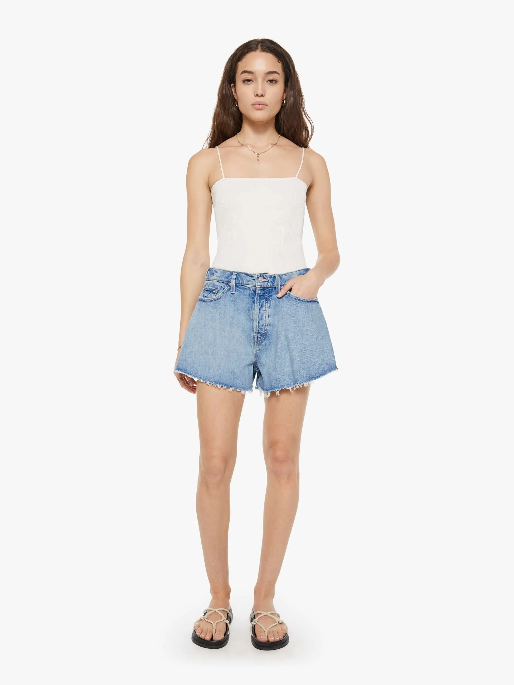 The Flutter Short Fray - I Confess With Heart sold by MOTHER product image thumbnail 2