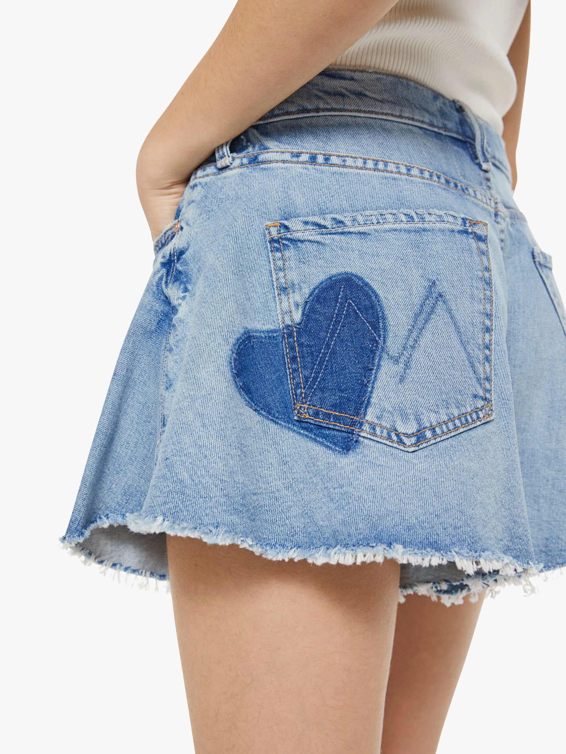 The Flutter Short Fray - I Confess With Heart sold by MOTHER product image thumbnail 5