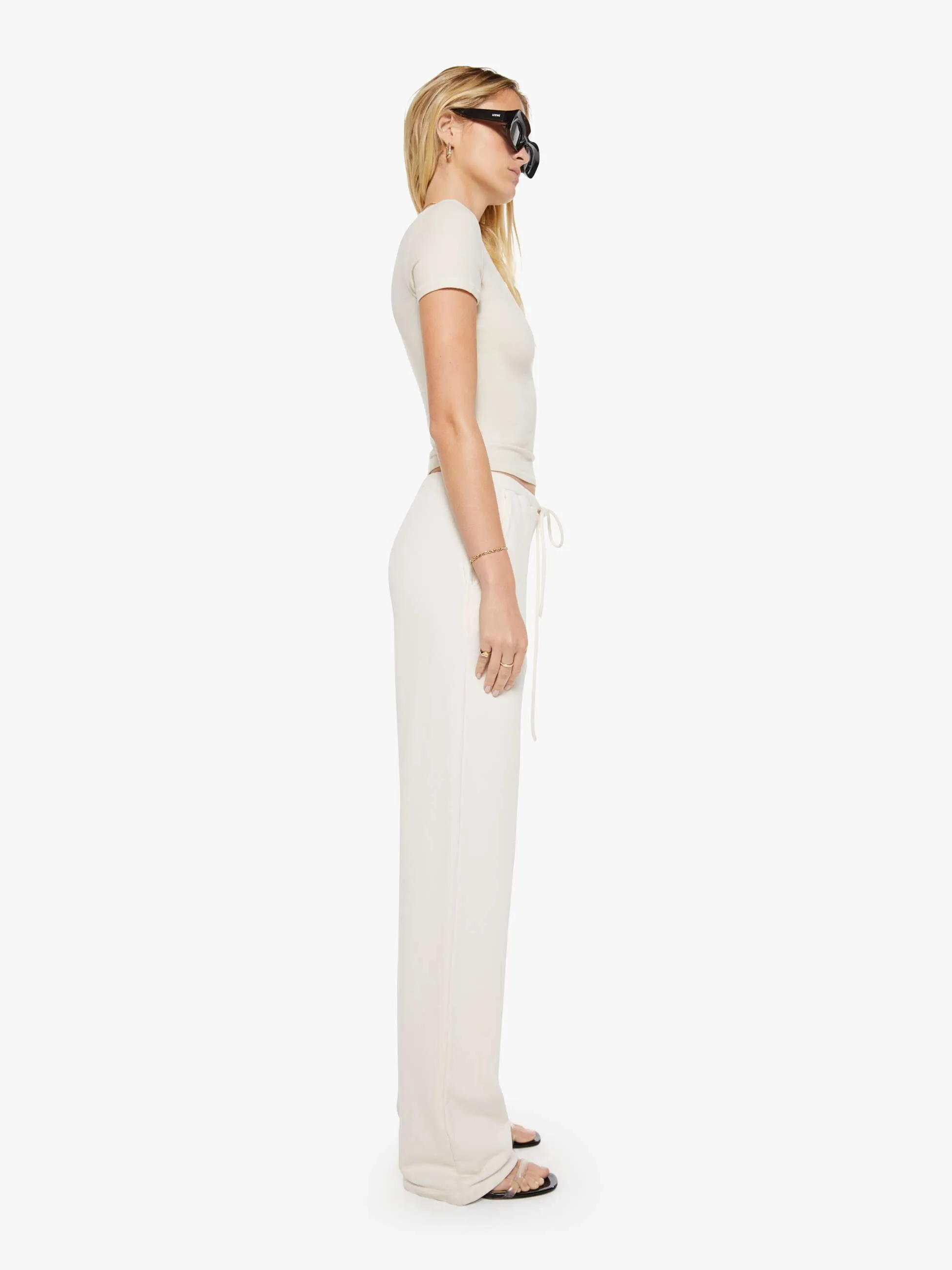 SPRWMN Straight Leg Sweatpants - Cream sold by MOTHER product image thumbnail 3