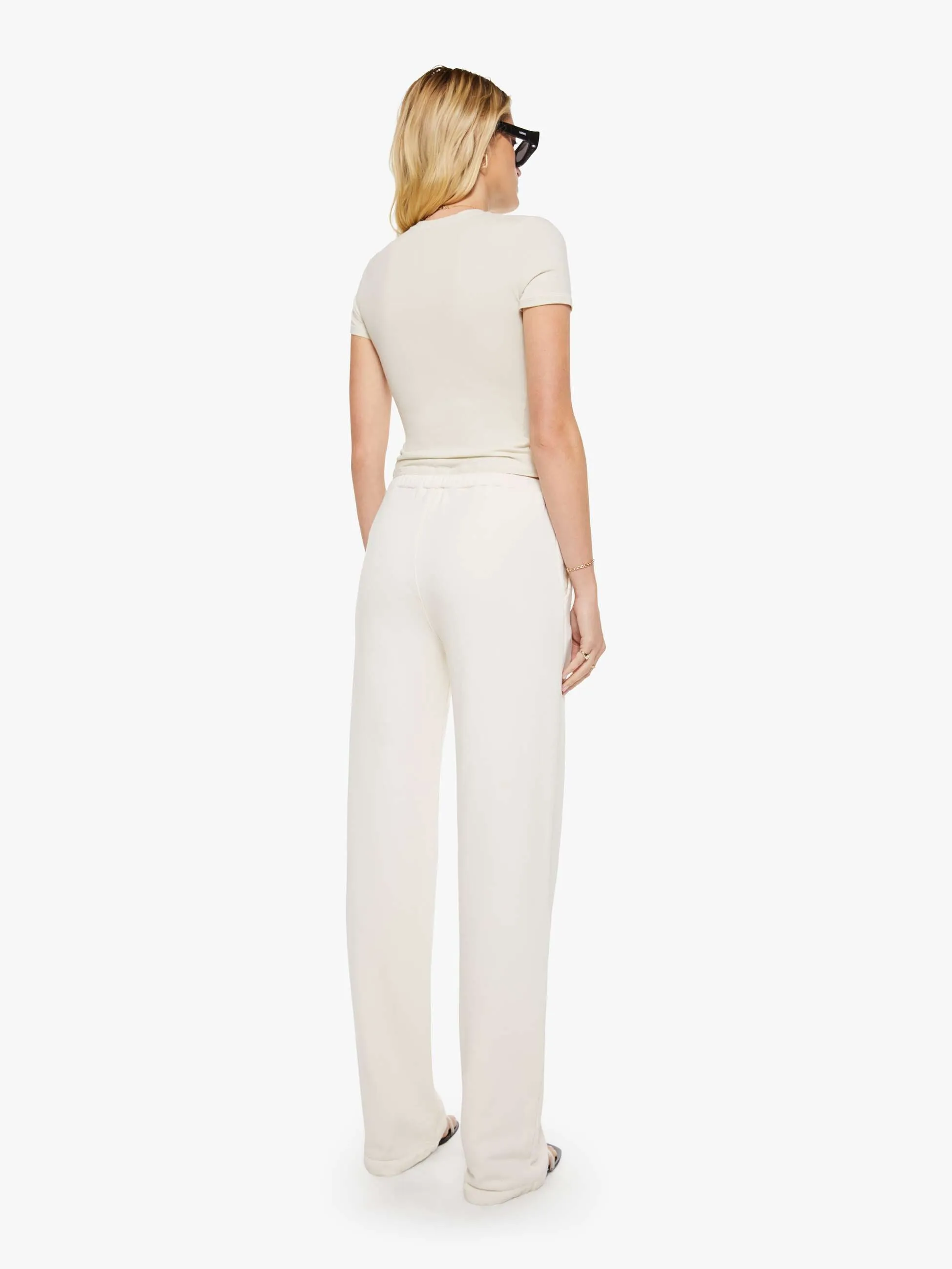SPRWMN Straight Leg Sweatpants - Cream sold by MOTHER product image thumbnail 4