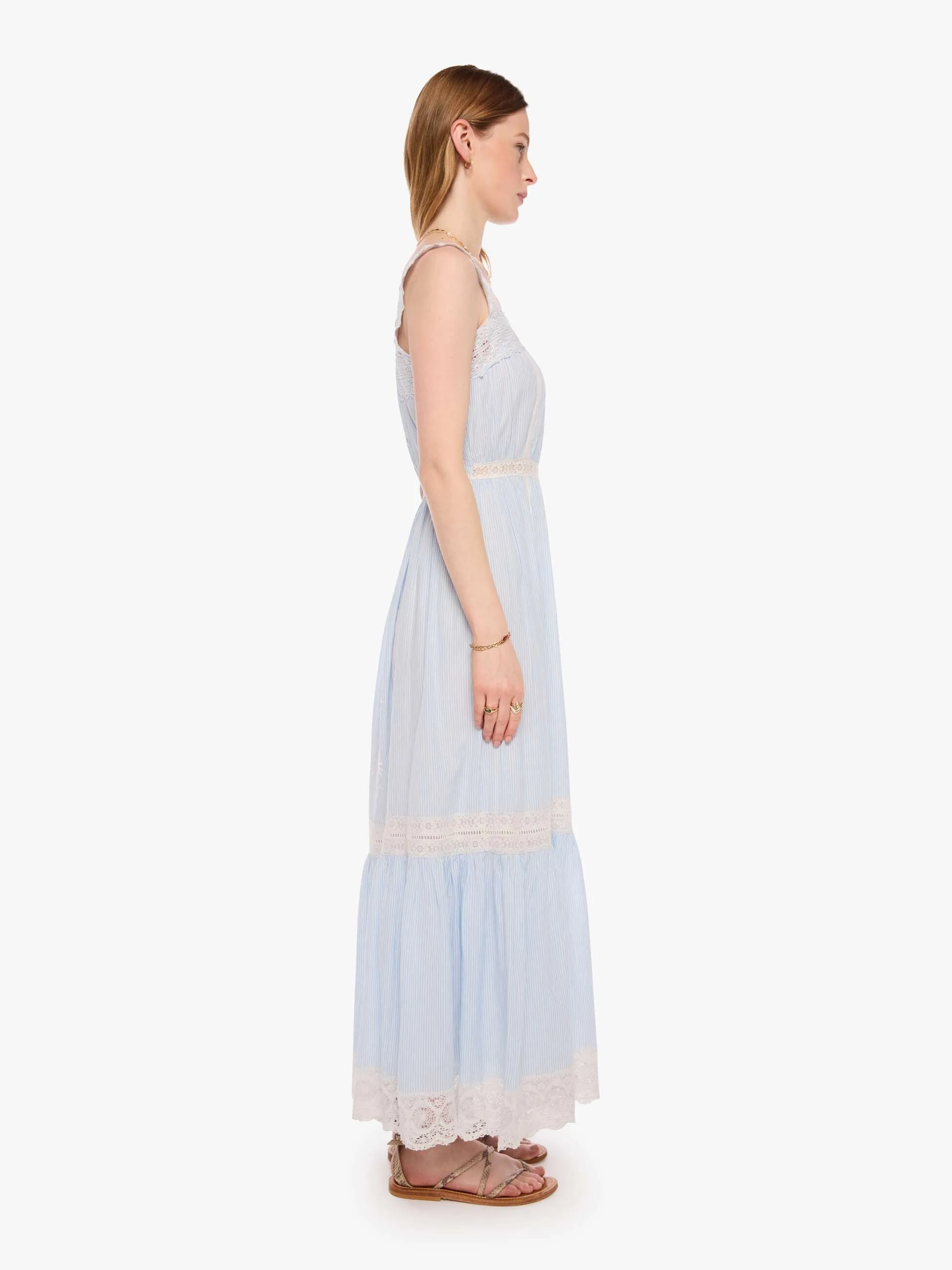 XiRENA Anita Dress - Blue White Stripe sold by MOTHER product image thumbnail 3