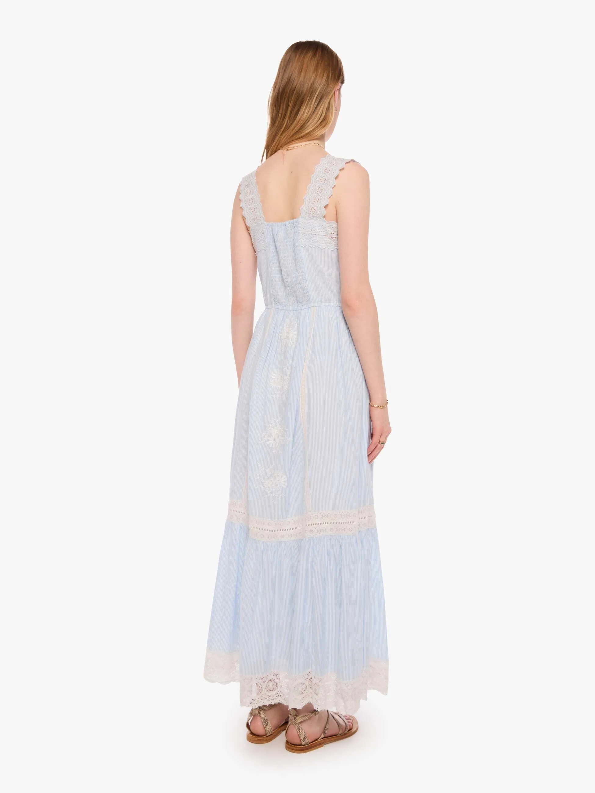 XiRENA Anita Dress - Blue White Stripe sold by MOTHER product image thumbnail 4