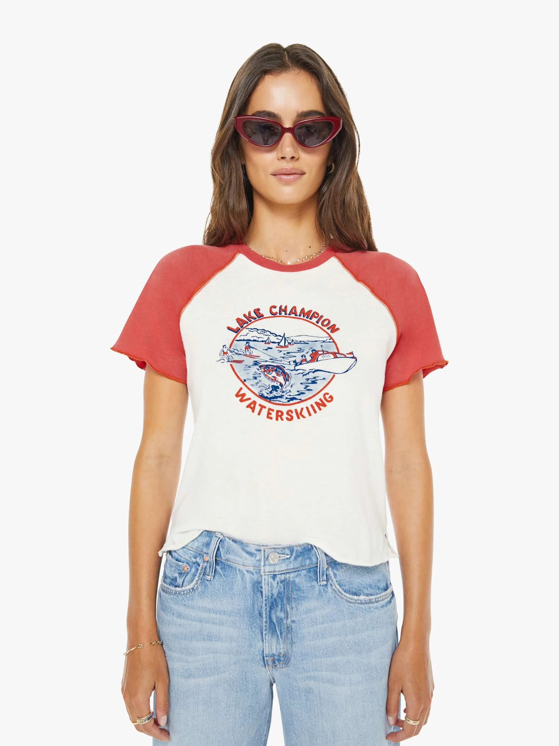 The S/S Sporty Concert Tee - Lake Champion sold by MOTHER product image thumbnail 2