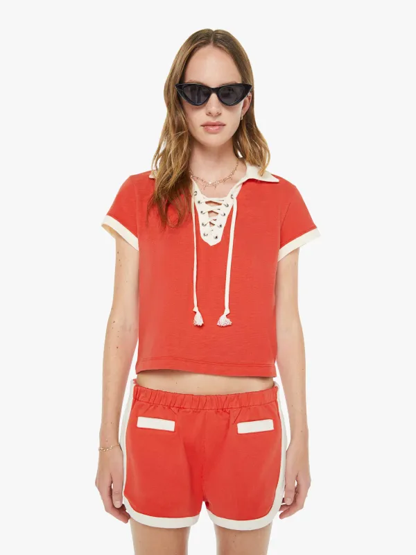 The Lace Up Match - Fiery Red made by MOTHER