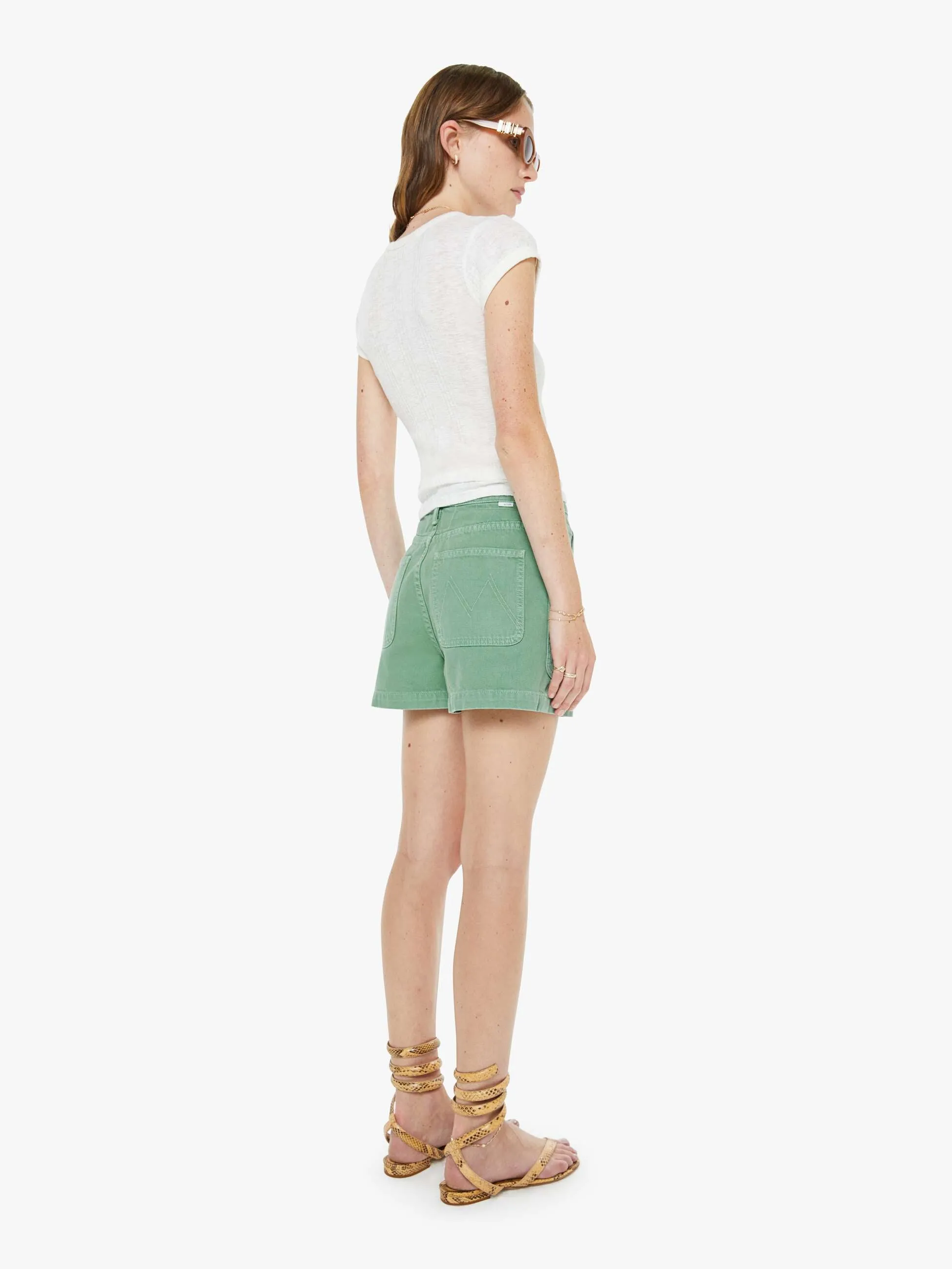 The Detour Short - Creme De Menthe sold by MOTHER product image thumbnail 4