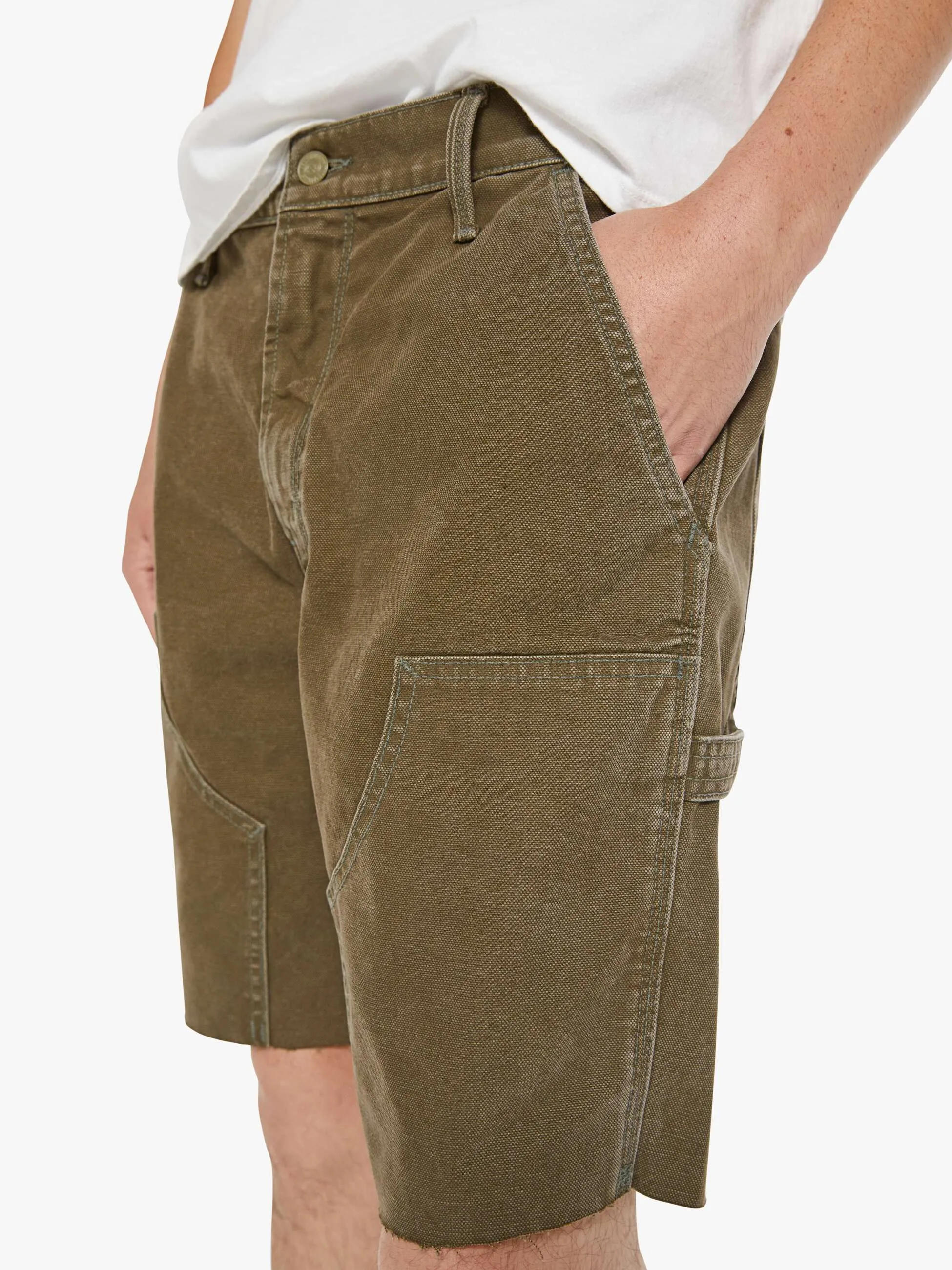 The Bee's Knees Short Fray - Olive sold by MOTHER product image thumbnail 5