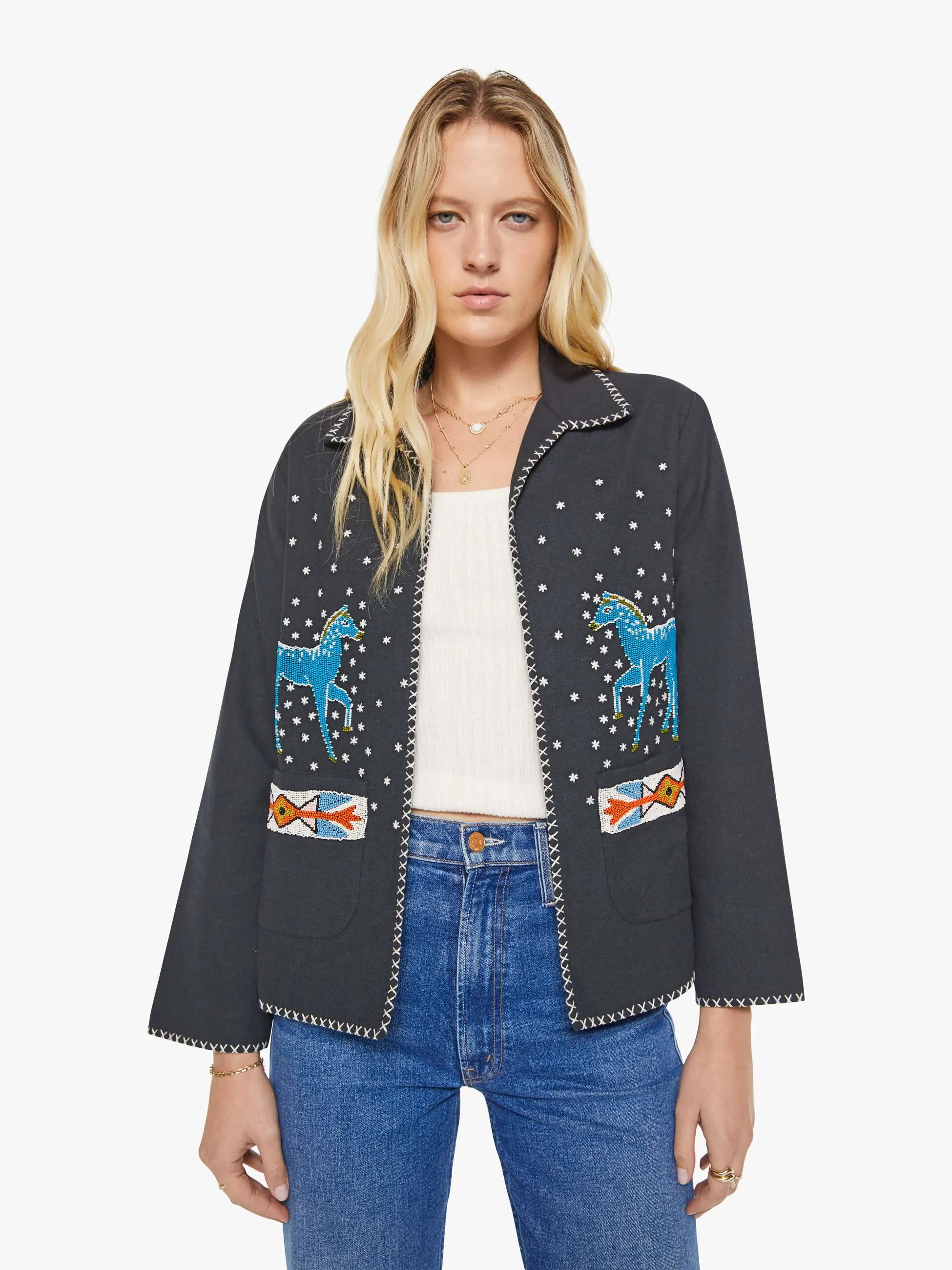 Alix of Bohemia Francis Jacket - Fete Mare sold by MOTHER product image thumbnail 2