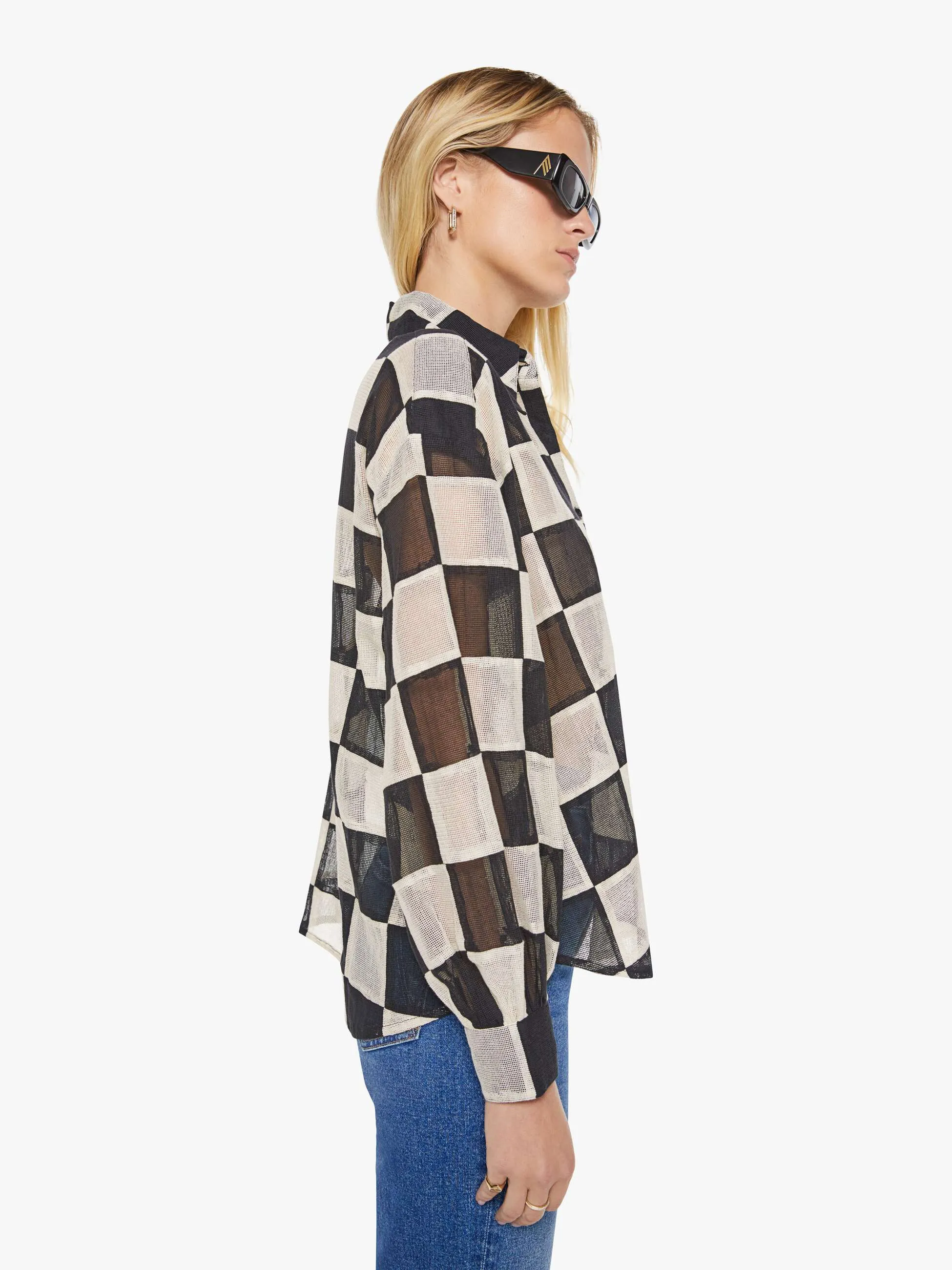 Alix of Bohemia Emery Shirt - Harlequin sold by MOTHER product image thumbnail 3