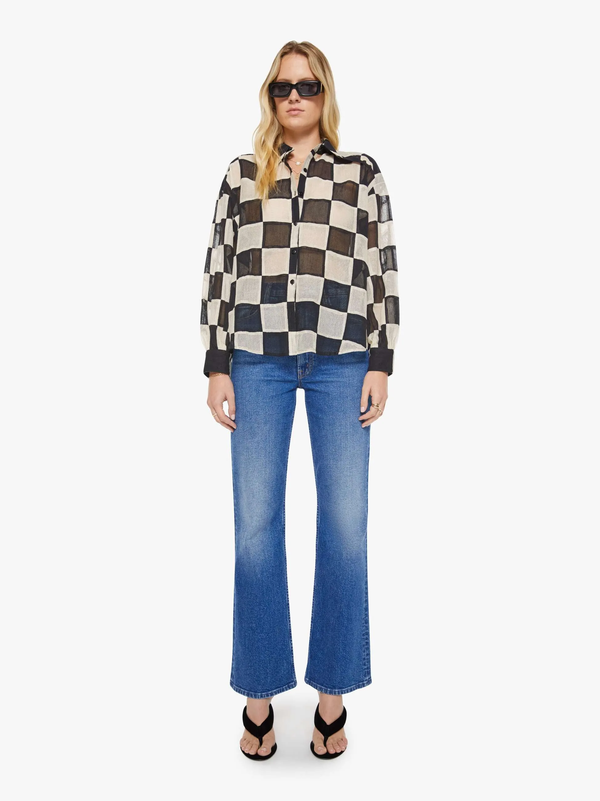 Alix of Bohemia Emery Shirt - Harlequin sold by MOTHER product image thumbnail 5