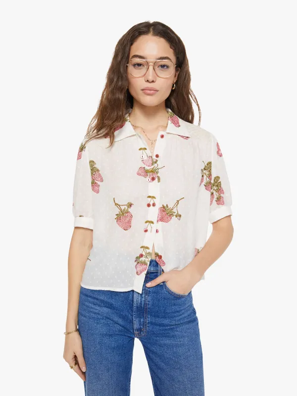 Alix of Bohemia Peyton Shirt - Strawberry Dot made by Alix of Bohemia