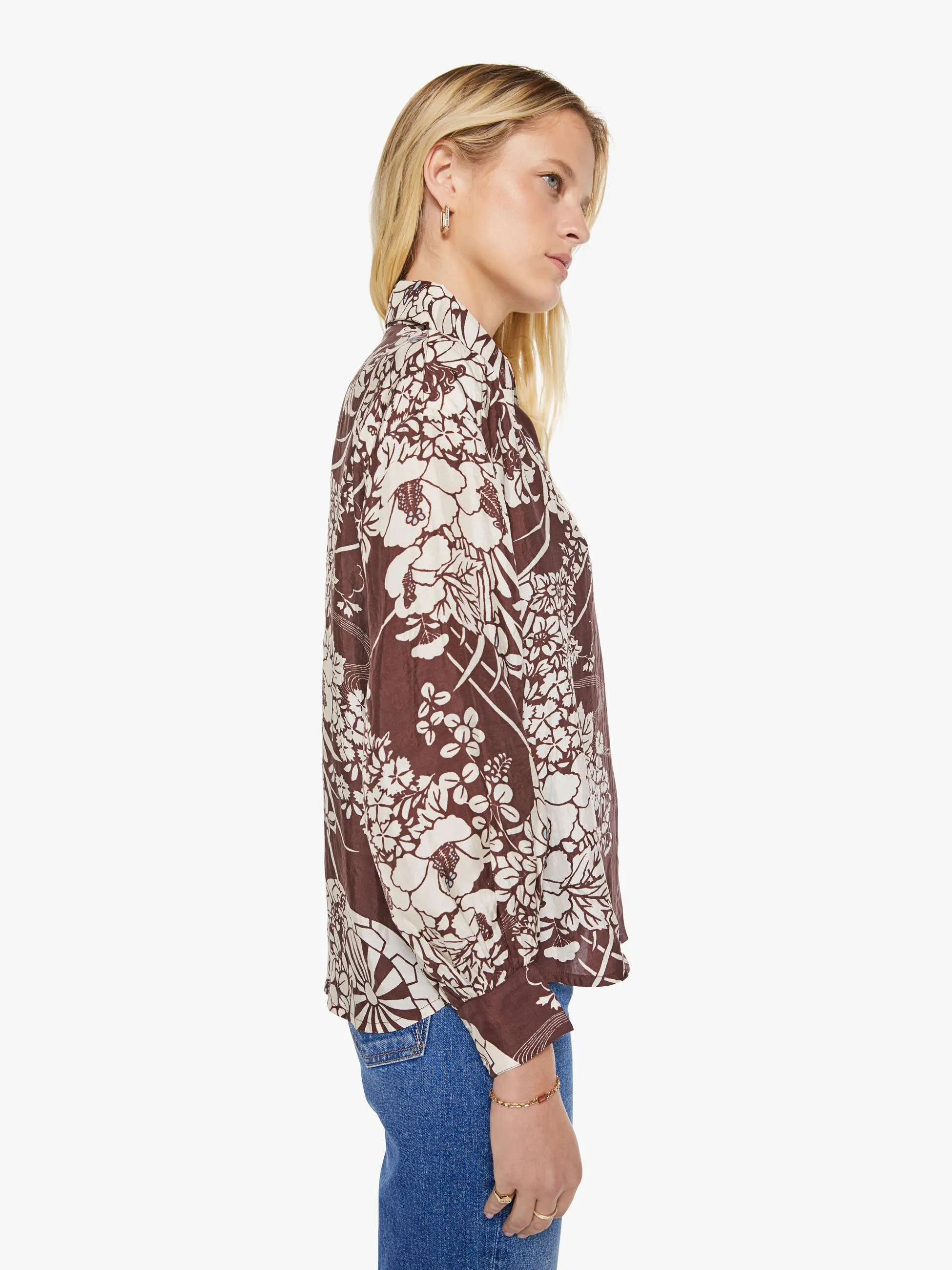 Alix of Bohemia Emery Shirt - Auburn Spoke sold by MOTHER product image thumbnail 3