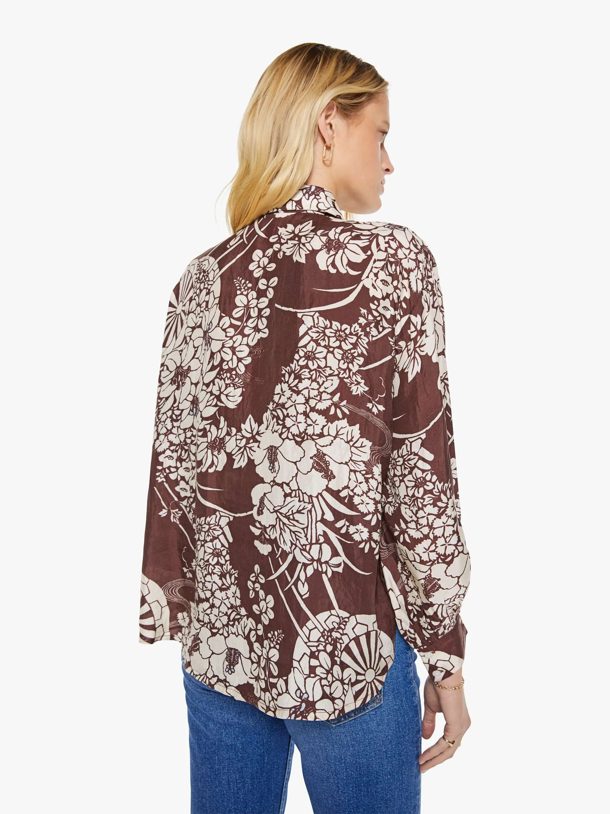 Alix of Bohemia Emery Shirt - Auburn Spoke sold by MOTHER product image thumbnail 4