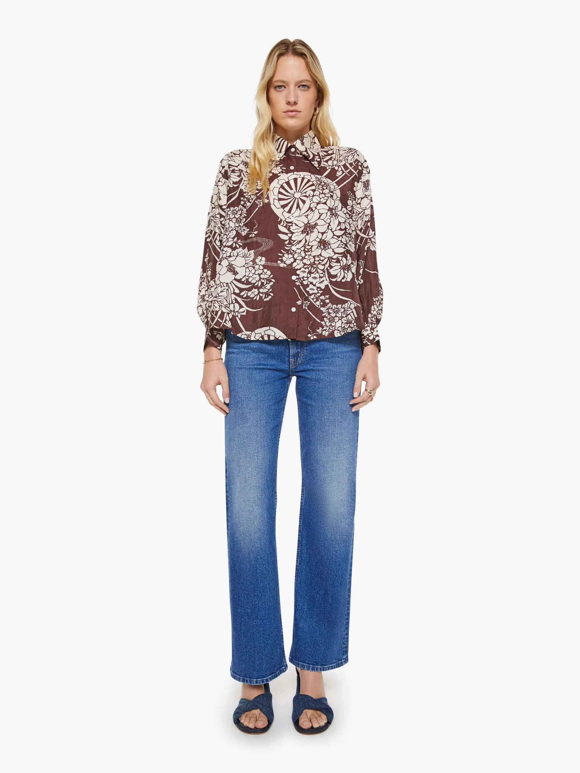 Alix of Bohemia Emery Shirt - Auburn Spoke sold by MOTHER product image thumbnail 5