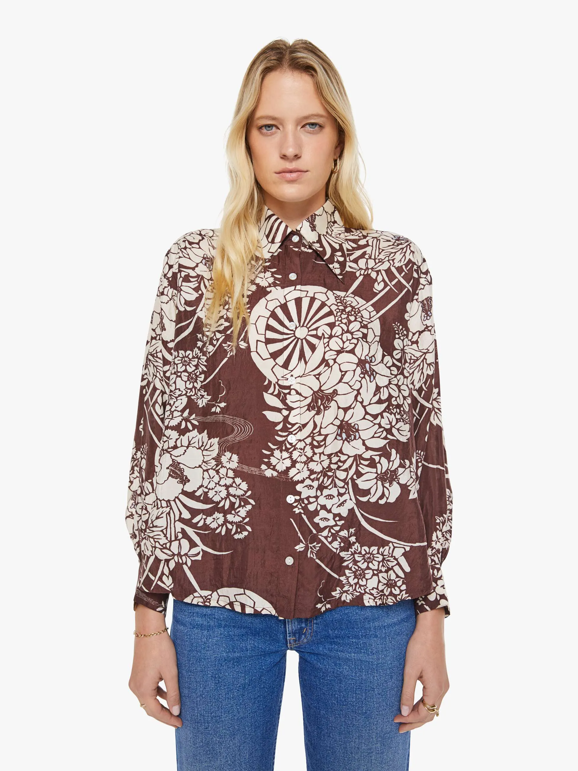 Alix of Bohemia Emery Shirt - Auburn Spoke sold by MOTHER