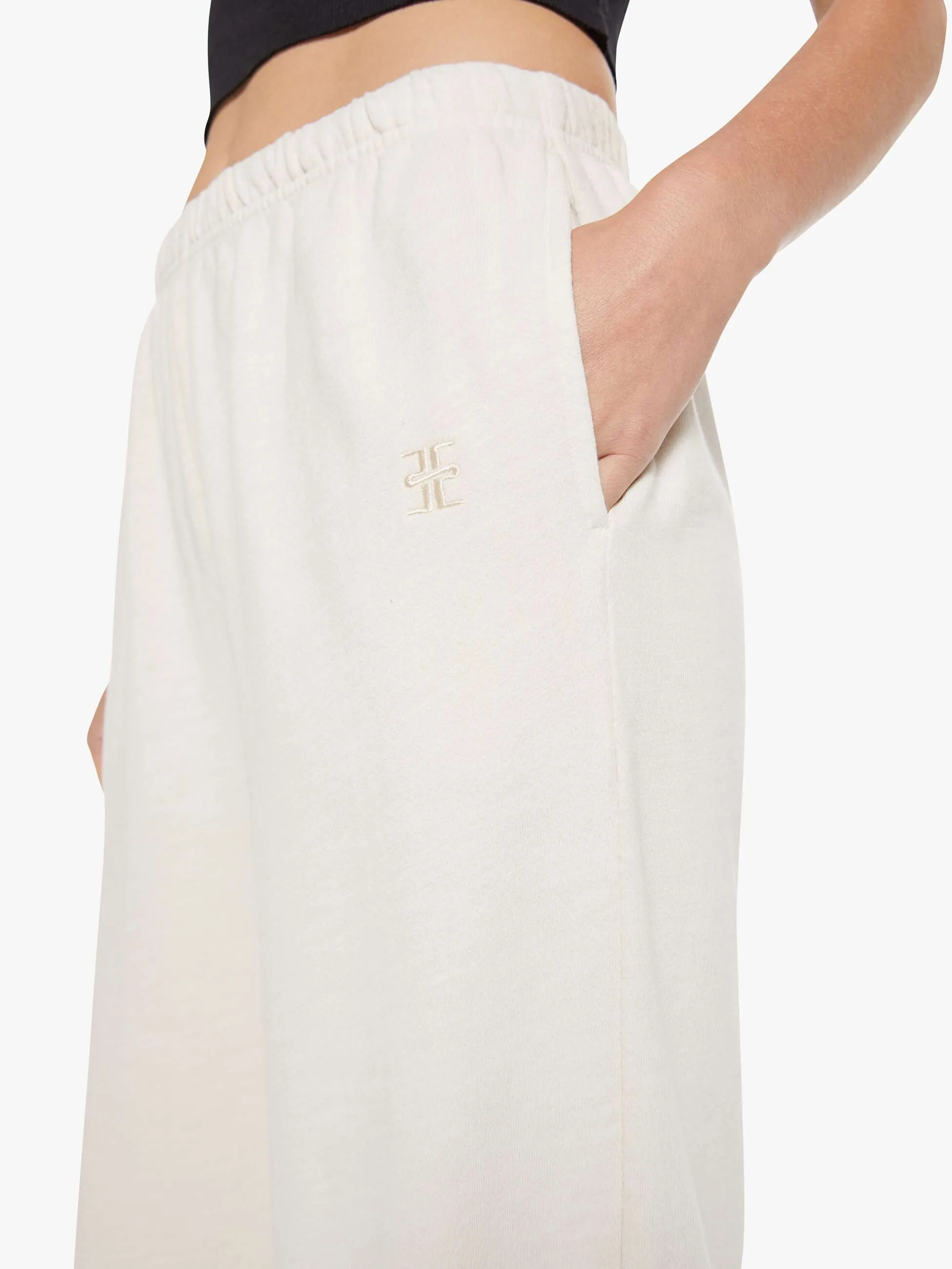 Eterne Boyfriend Pocket Sweatpant - Bone sold by MOTHER product image thumbnail 5
