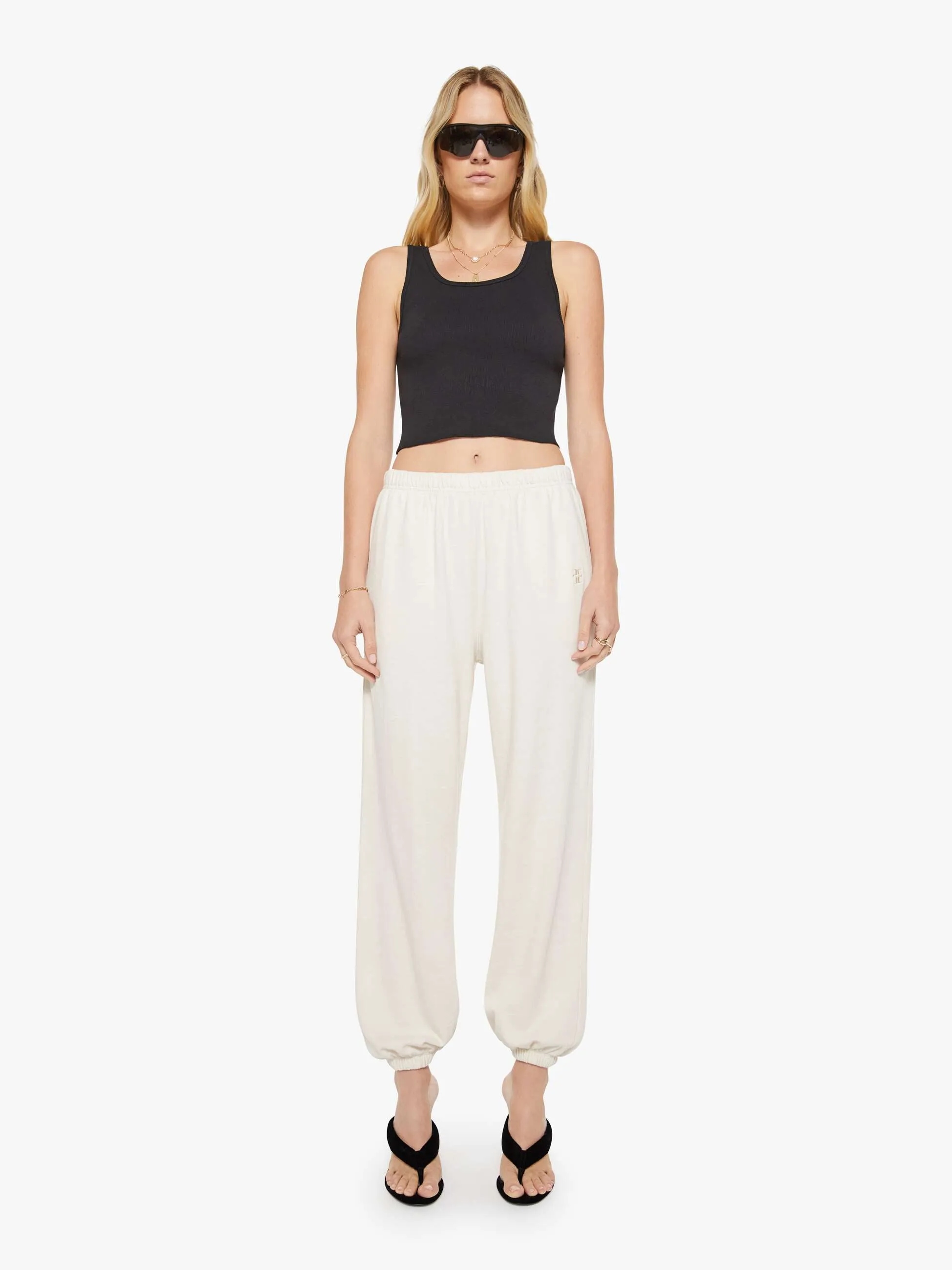 Eterne Boyfriend Pocket Sweatpant - Bone sold by MOTHER