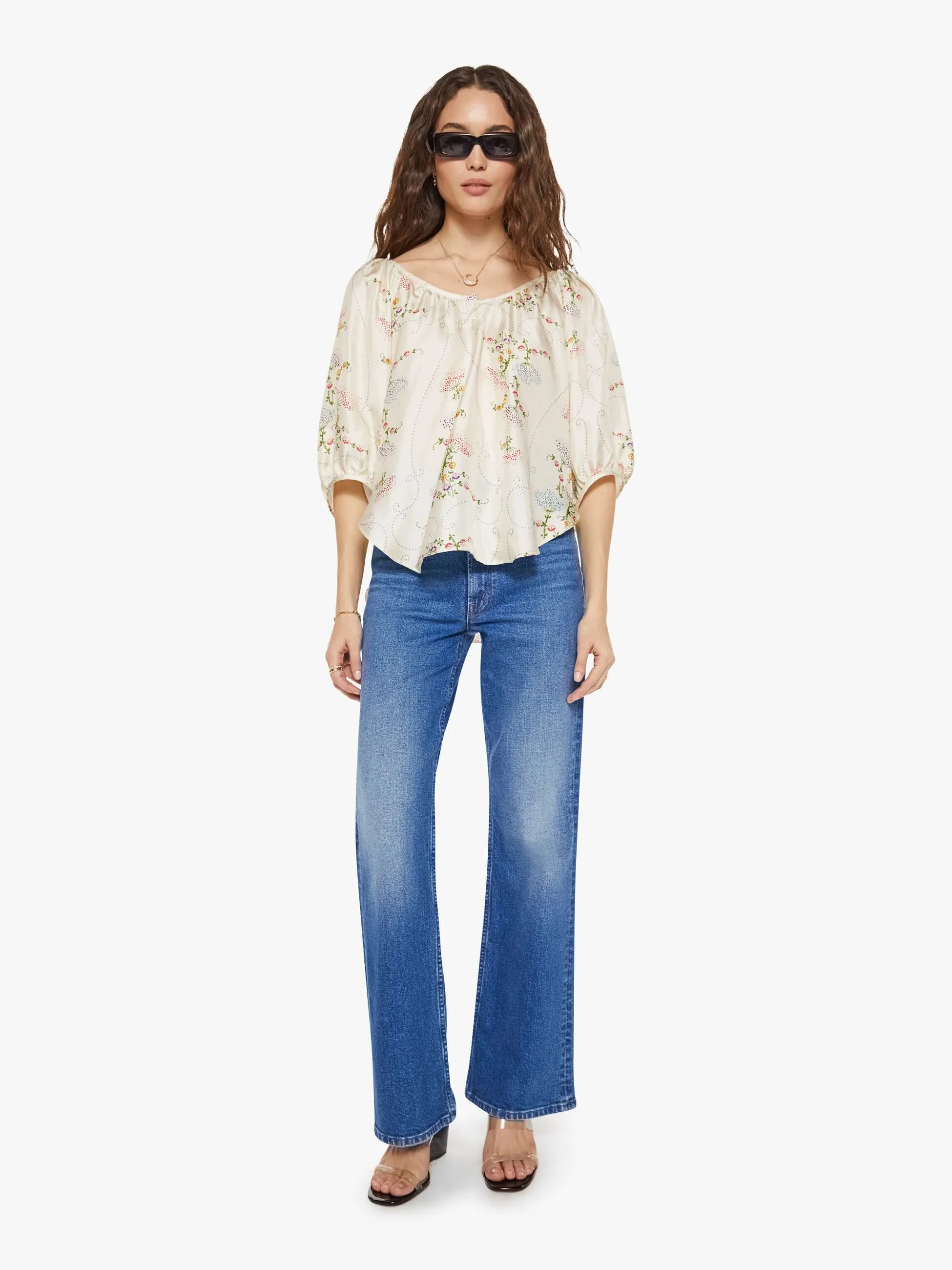 La Prestic Ouiston Moisson Top - Broderie Ecru sold by MOTHER product image thumbnail 5