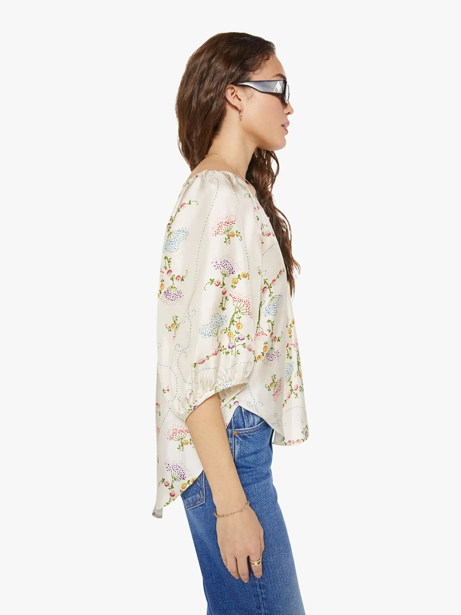 La Prestic Ouiston Moisson Top - Broderie Ecru sold by MOTHER product image thumbnail 3