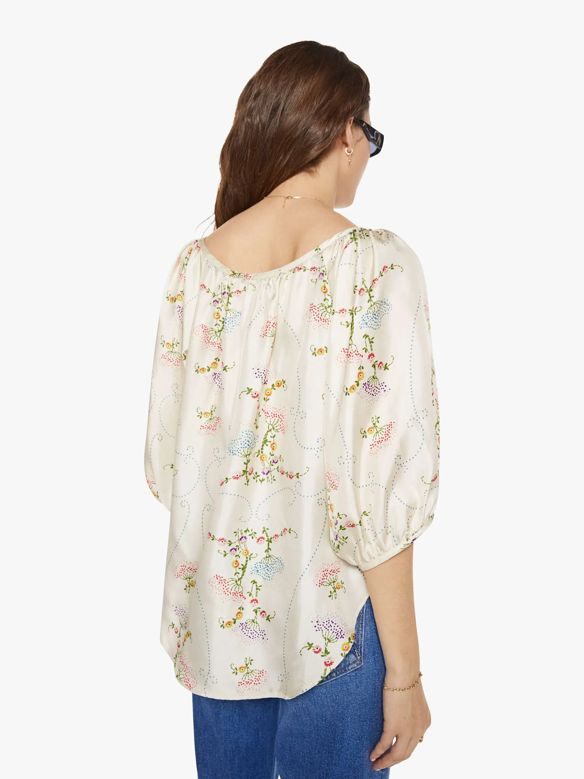 La Prestic Ouiston Moisson Top - Broderie Ecru sold by MOTHER product image thumbnail 4