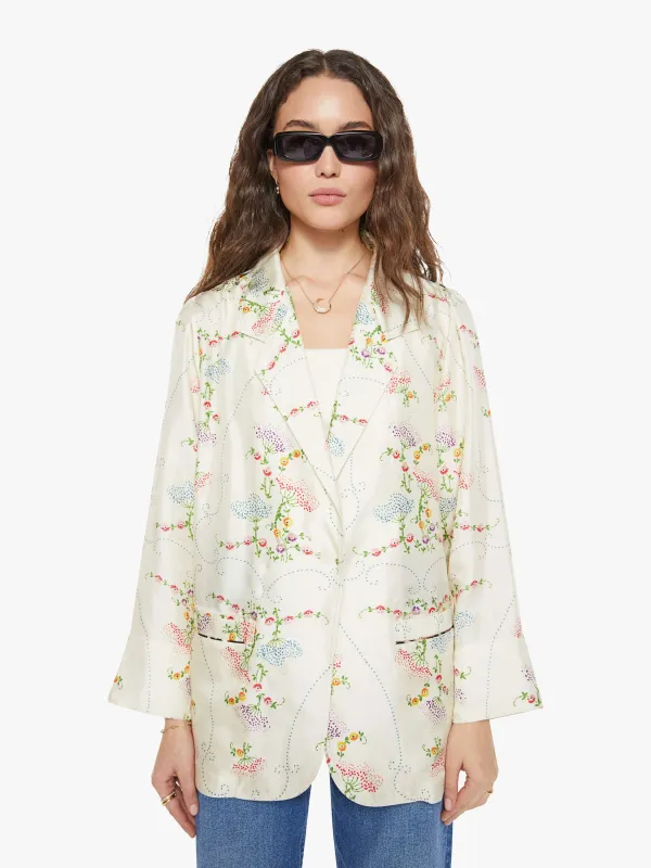 La Prestic Ouiston Elichou Blazer - Broderie Ecru made by MOTHER
