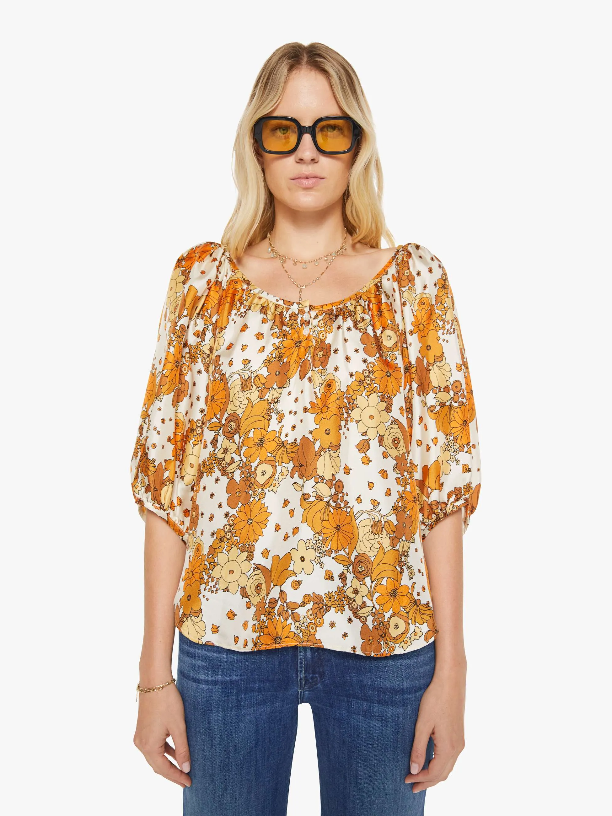 La Prestic Ouiston Moisson Top - Flower Power sold by MOTHER product image thumbnail 2