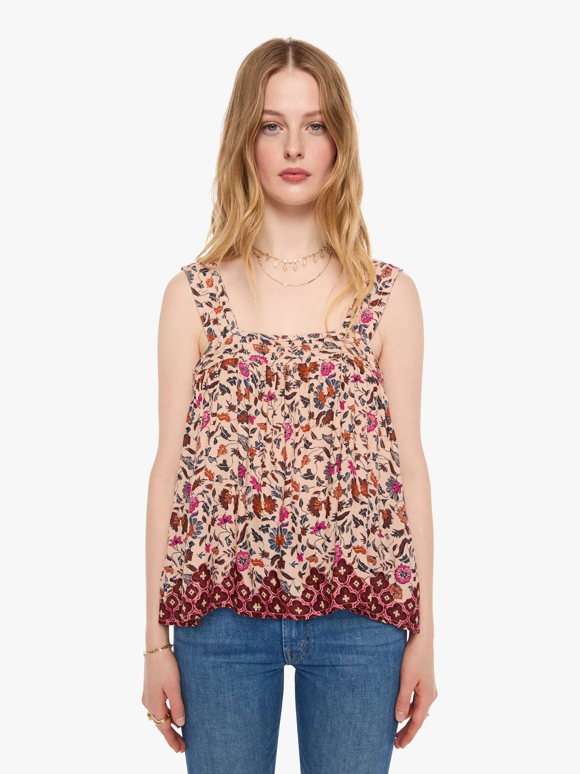Natalie Martin Jasmine Top - Wildflower Spice sold by MOTHER product image thumbnail 2