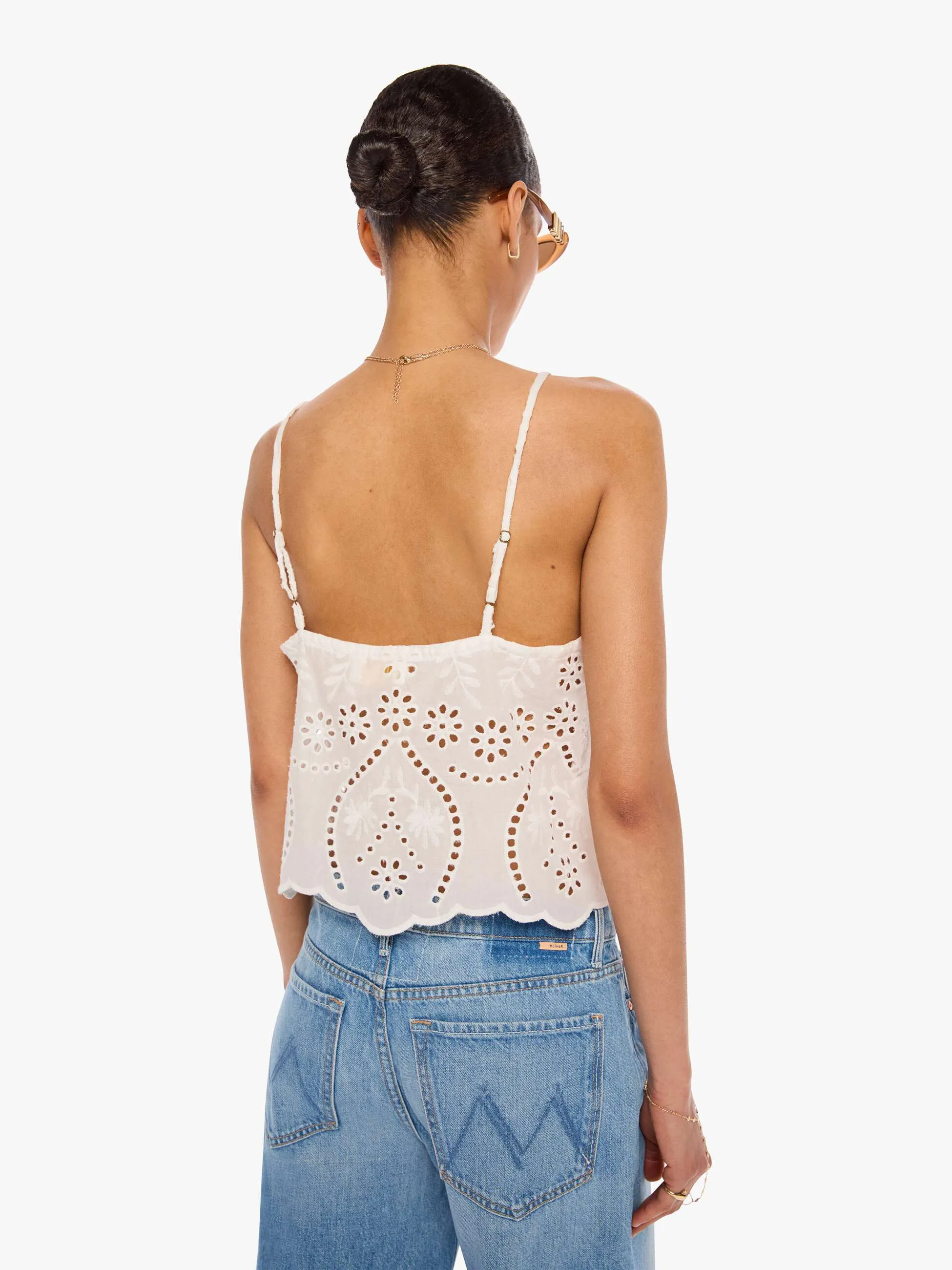 Natalie Martin Fern Cami - Athena Embroidery Salt sold by MOTHER product image thumbnail 4