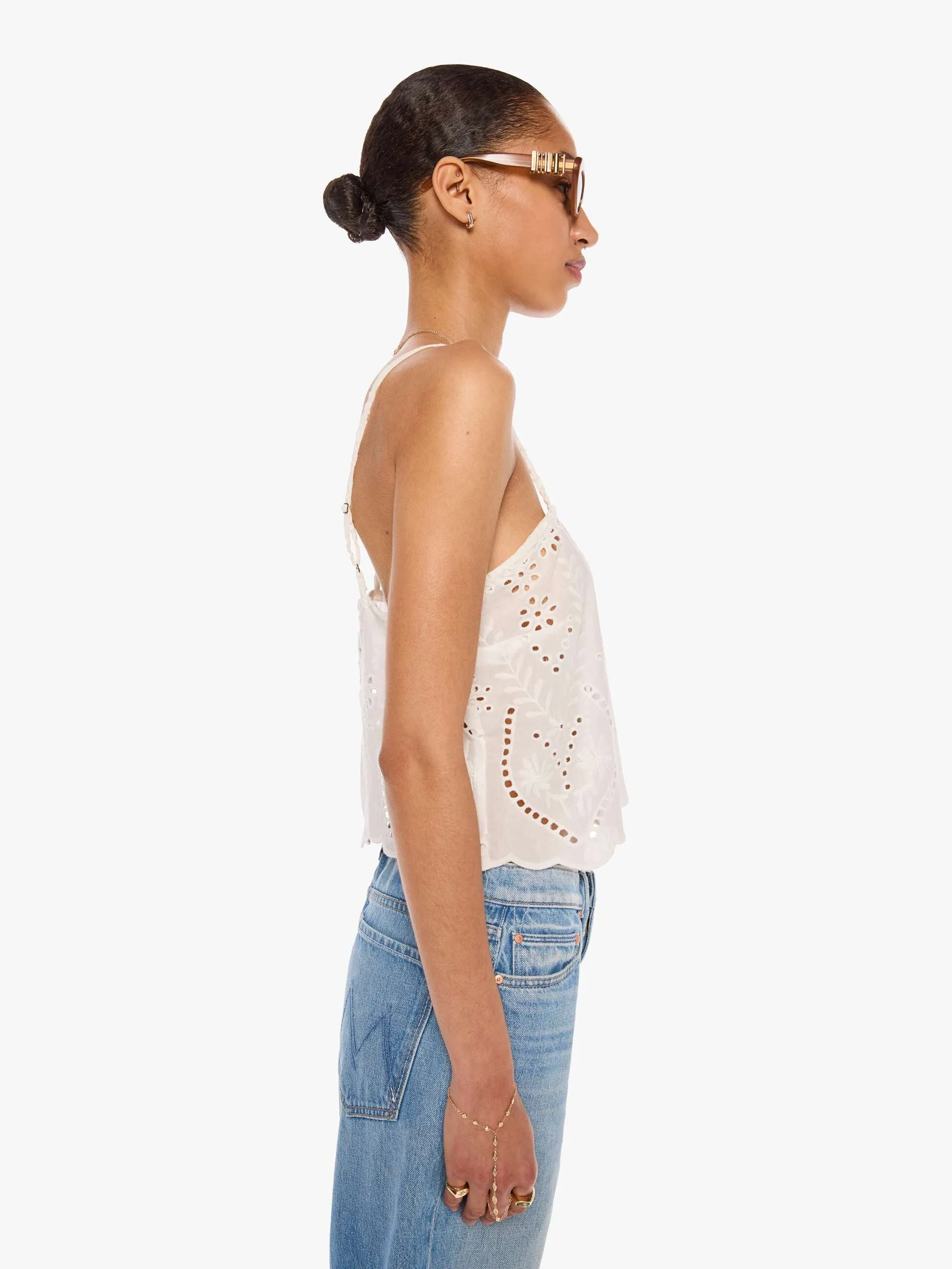 Natalie Martin Fern Cami - Athena Embroidery Salt sold by MOTHER product image thumbnail 3