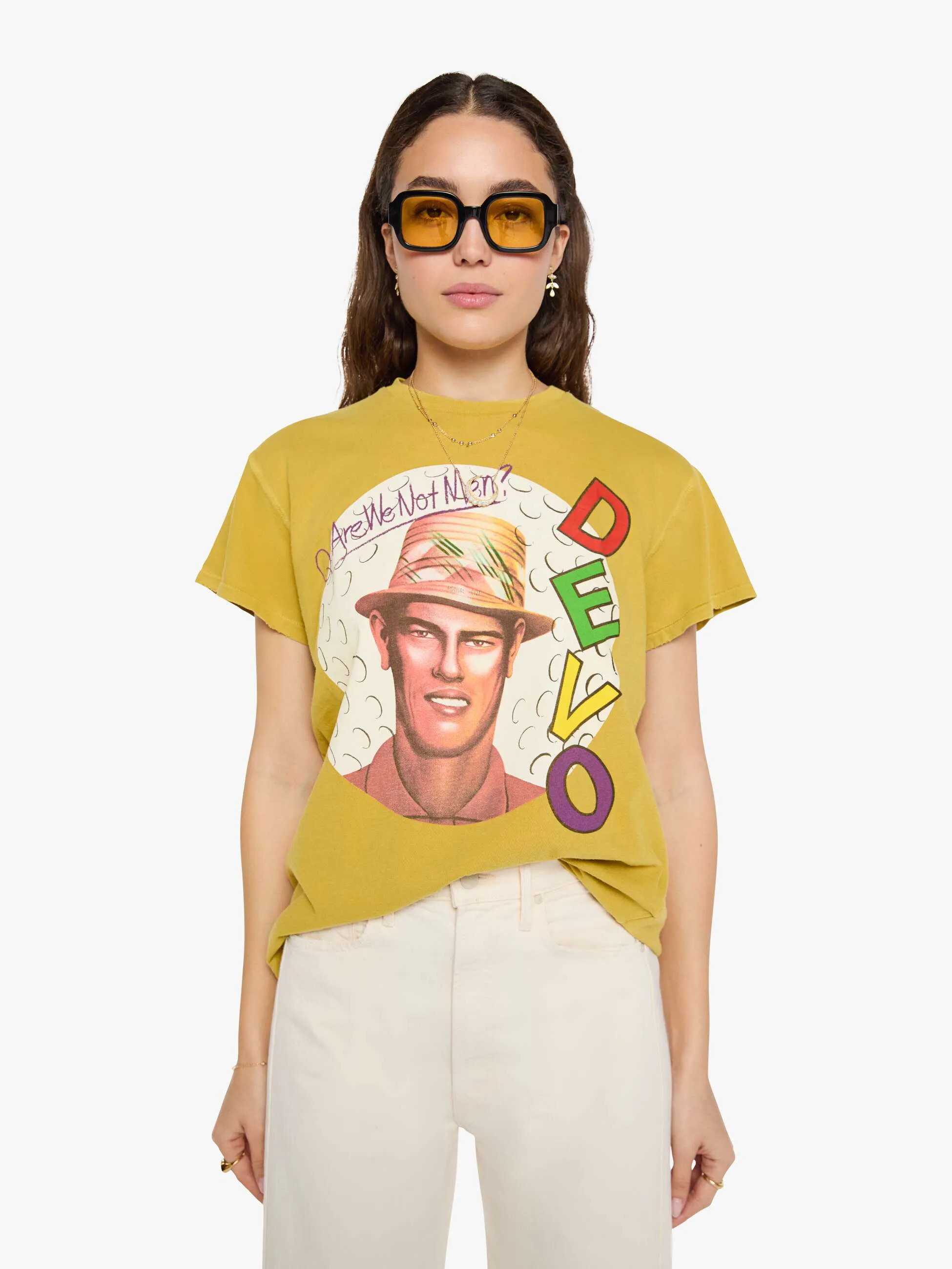 MadeWorn Devo Tee - Sandstone sold by MOTHER