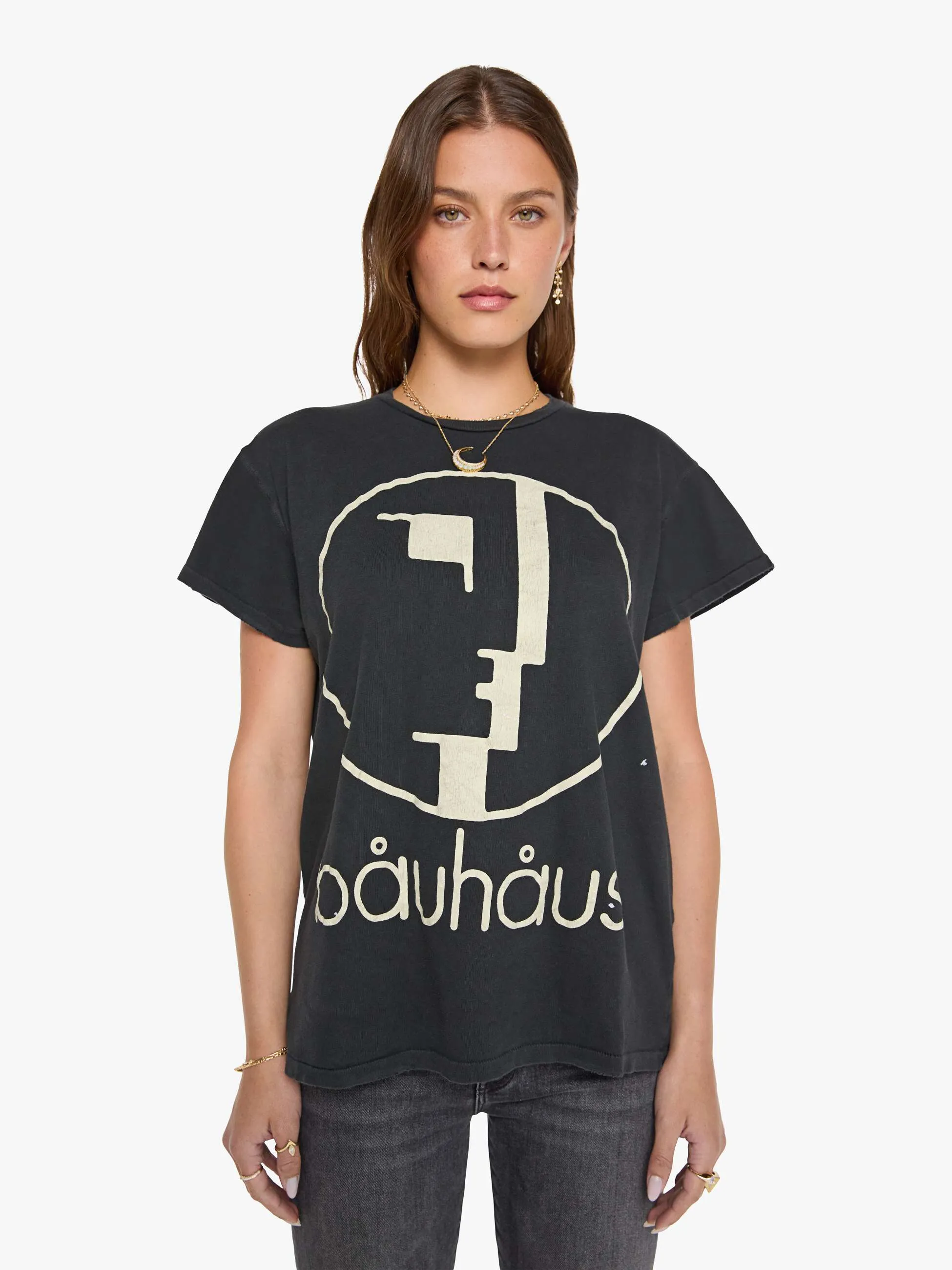 MadeWorn Bauhaus Tee - Coal sold by MOTHER