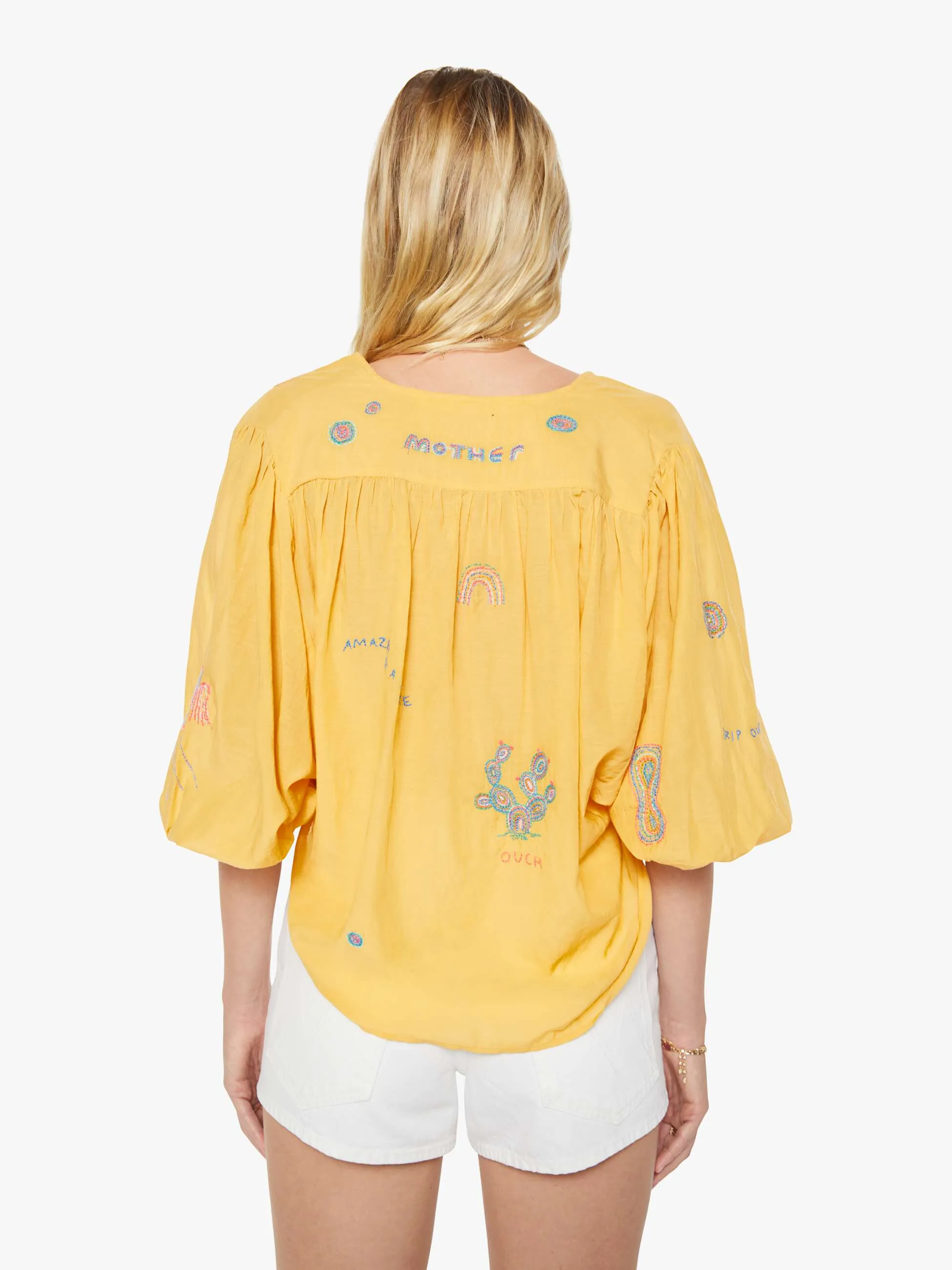 The Breeze Yoke Top - Golden Apricot sold by MOTHER product image thumbnail 4