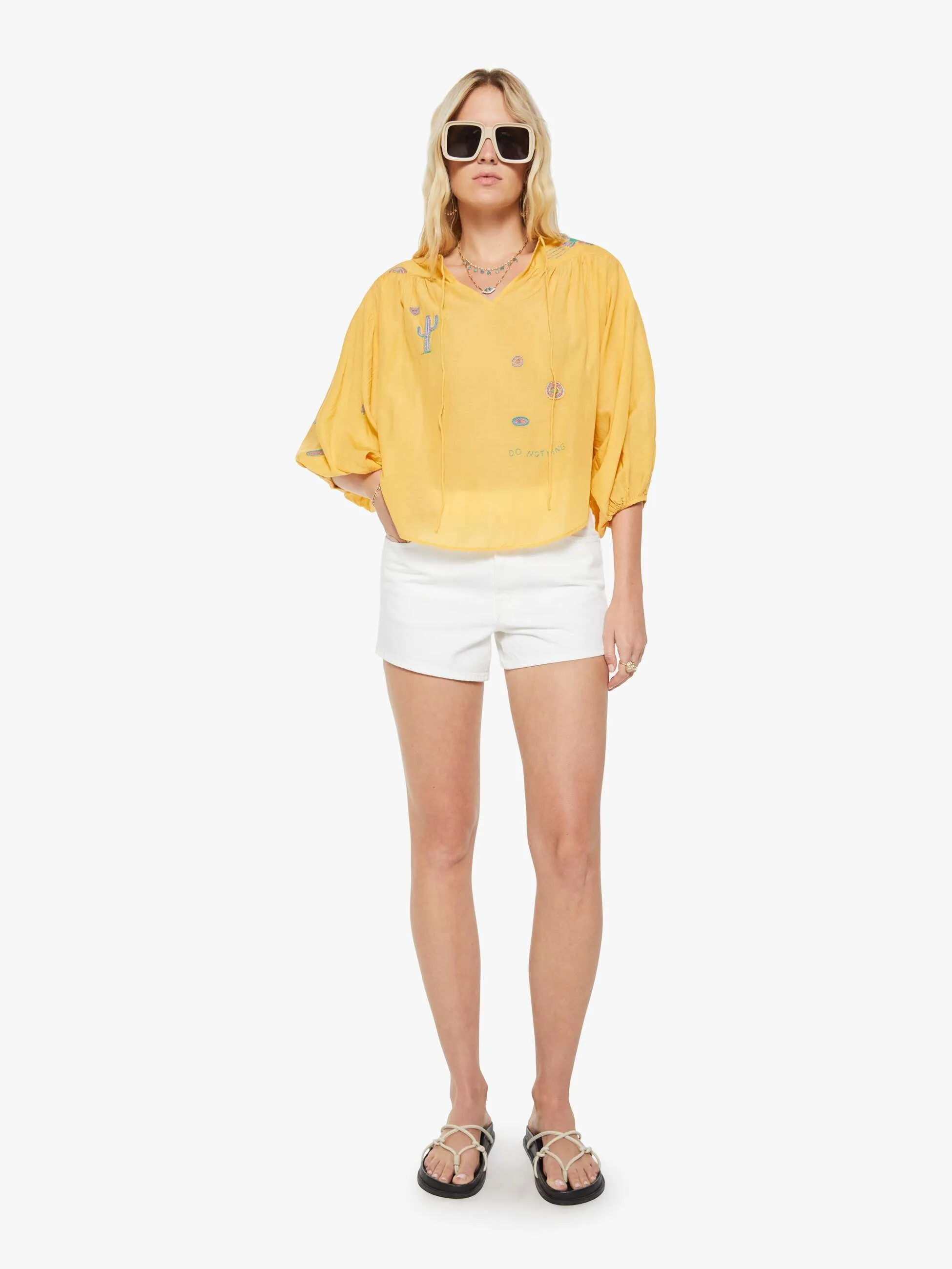 The Breeze Yoke Top - Golden Apricot sold by MOTHER product image thumbnail 5