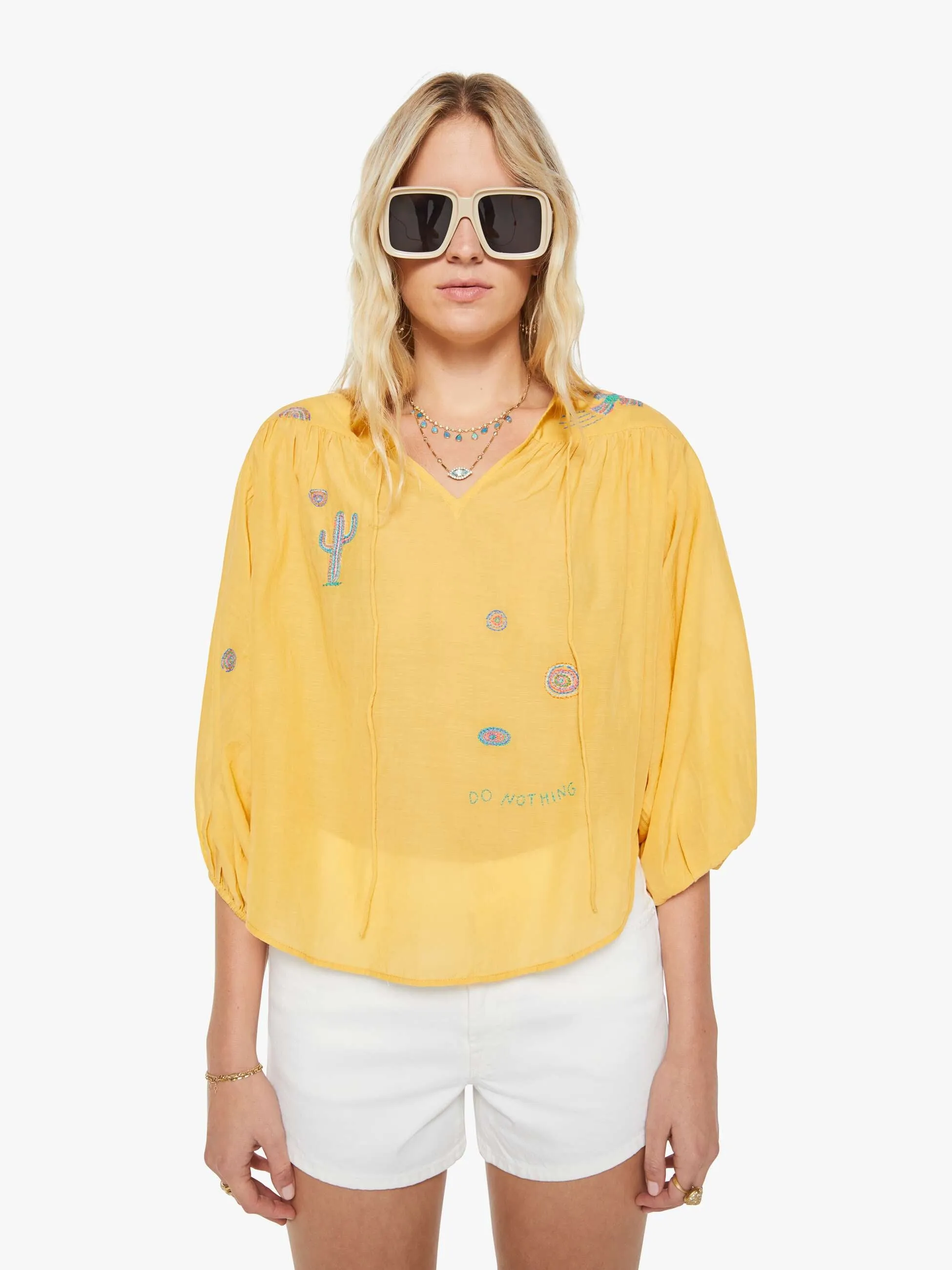 The Breeze Yoke Top - Golden Apricot sold by MOTHER product image thumbnail 2